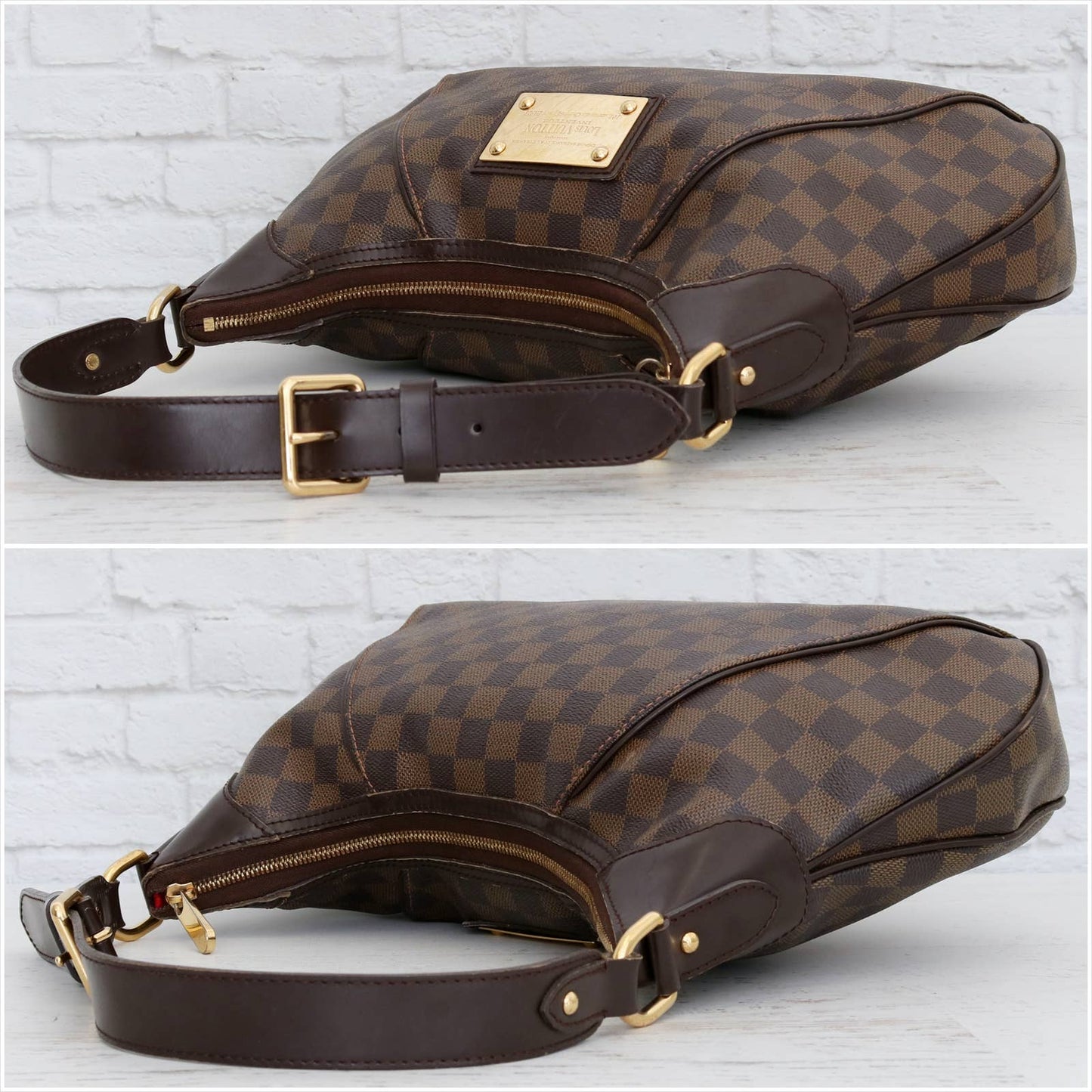 Louis Vuitton Thames GM Damier Ebene Hobo Shoulder Bag