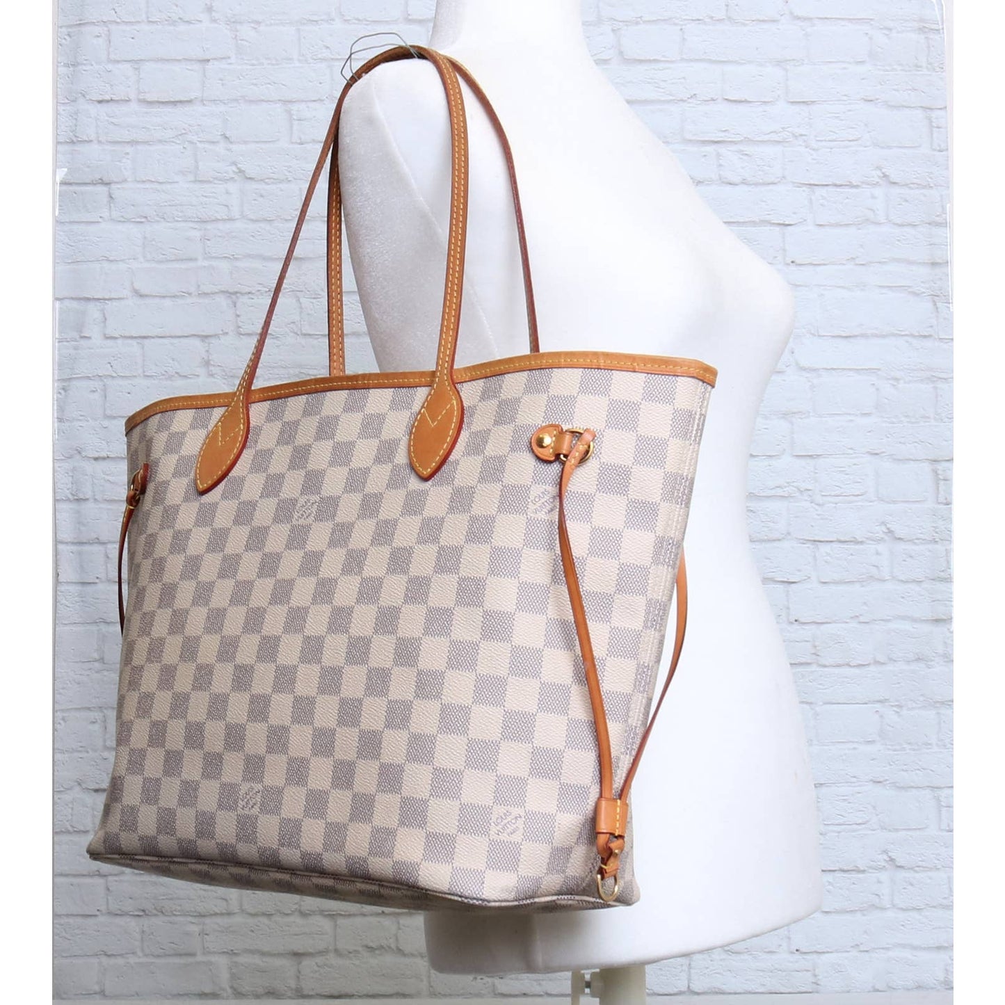 Louis Vuitton Neverfull MM Damier Azur Tote