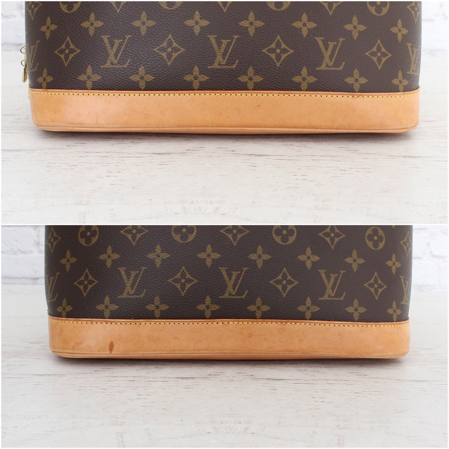 Louis Vuitton Alma MM Monogram Satchel