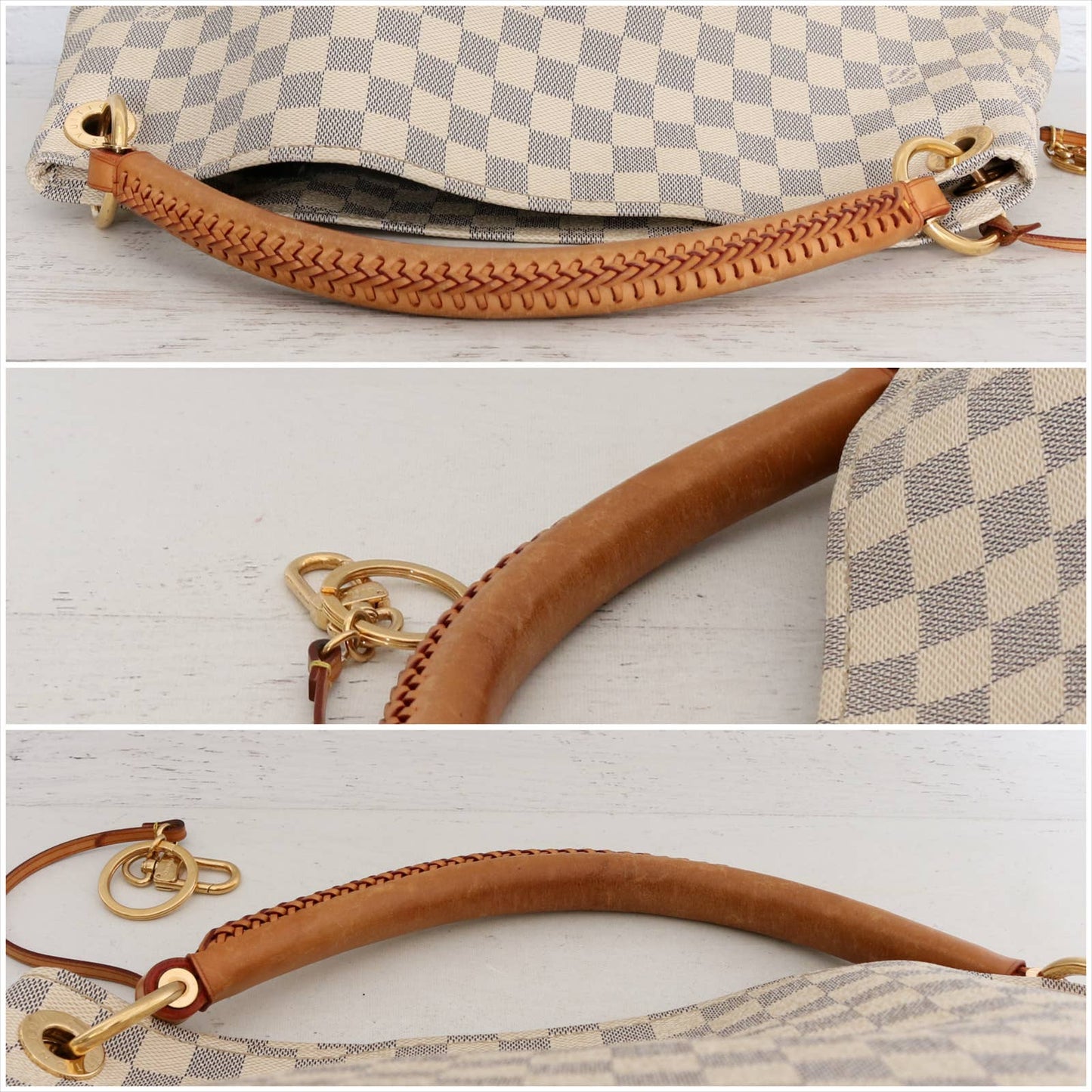 Louis Vuitton Artsy MM Damier Azur Large Tote