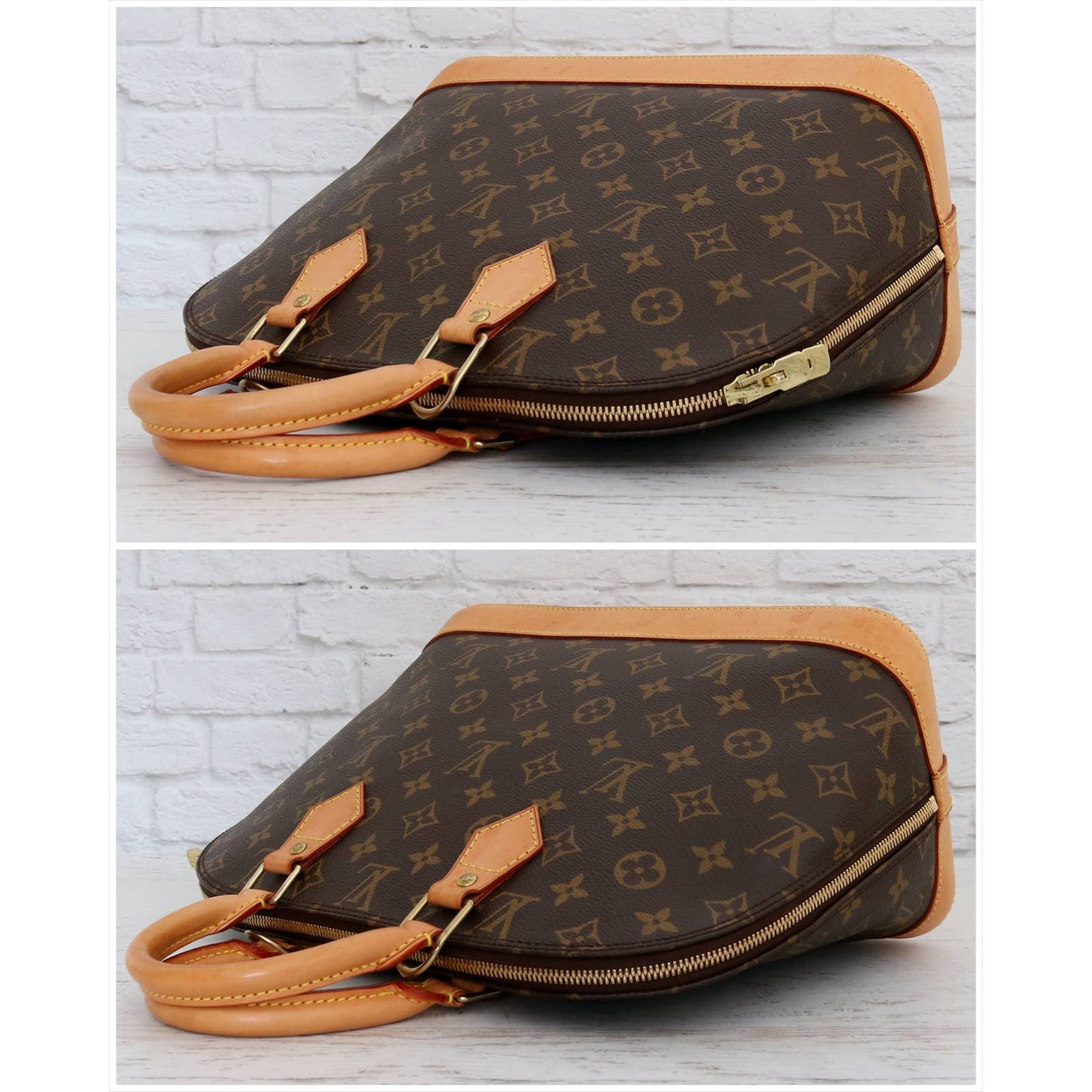 Louis Vuitton Alma MM Monogram Satchel