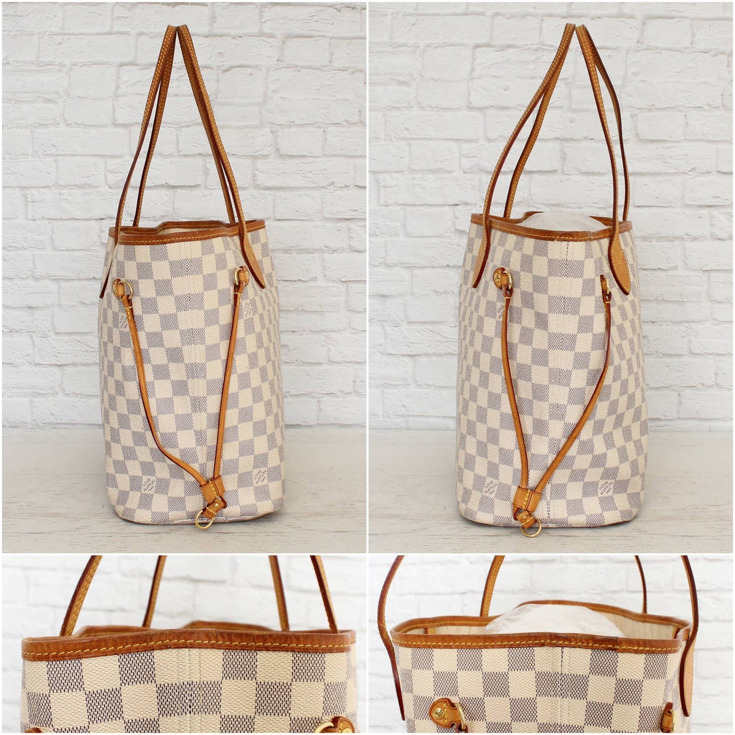 Louis Vuitton Neverfull MM Damier Azur Tote