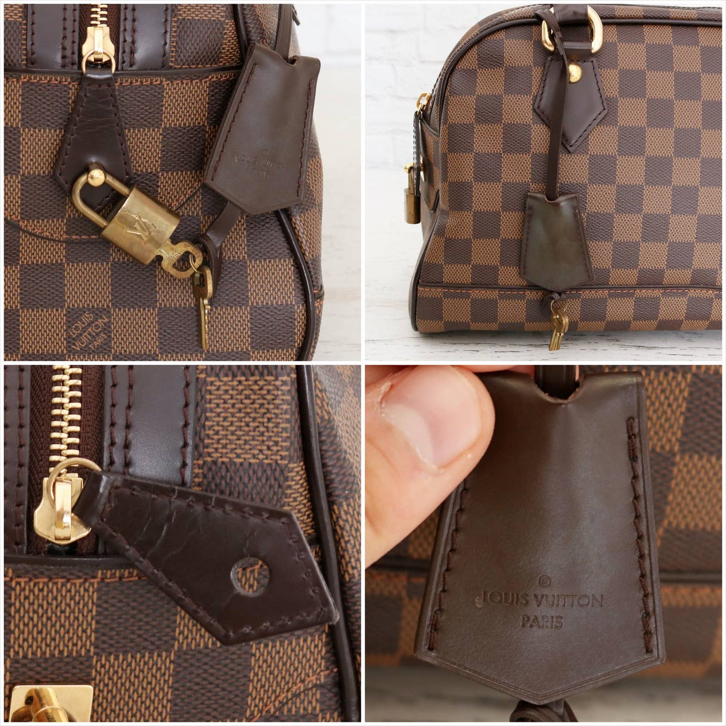 Louis Vuitton Duomo Damier Ebene Boston Satchel