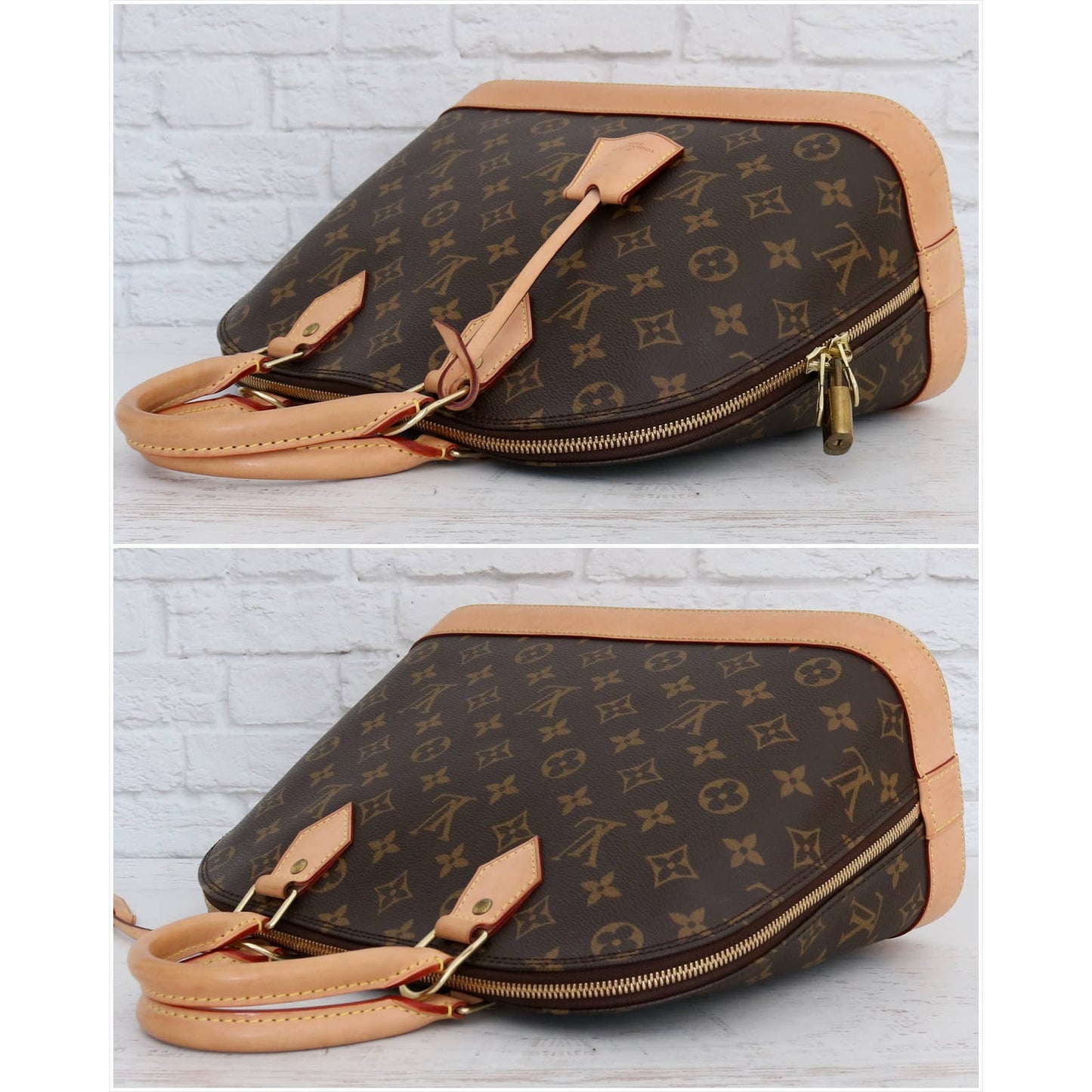 Louis Vuitton Alma PM Monogram Satchel Dust Bag & Box