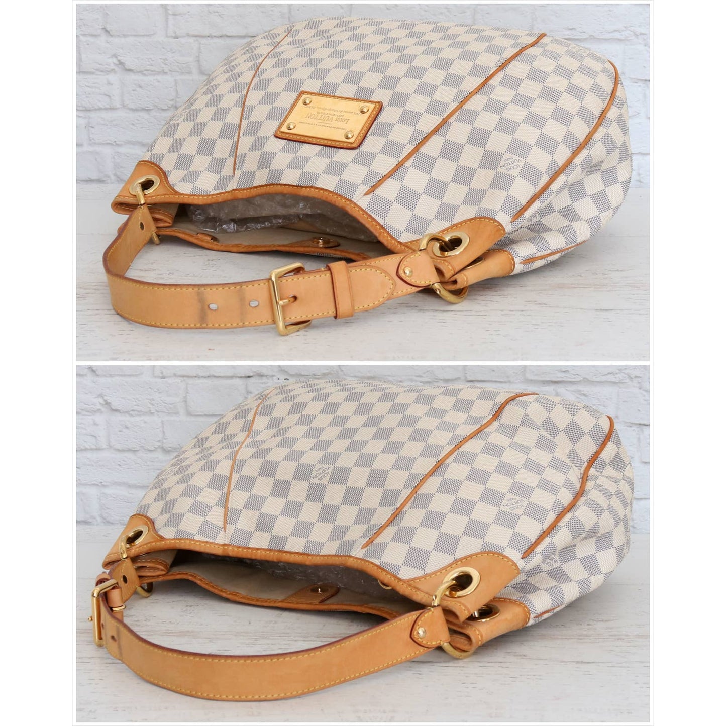 Louis Vuitton Galliera PM Damier Azur Shoulder Bag