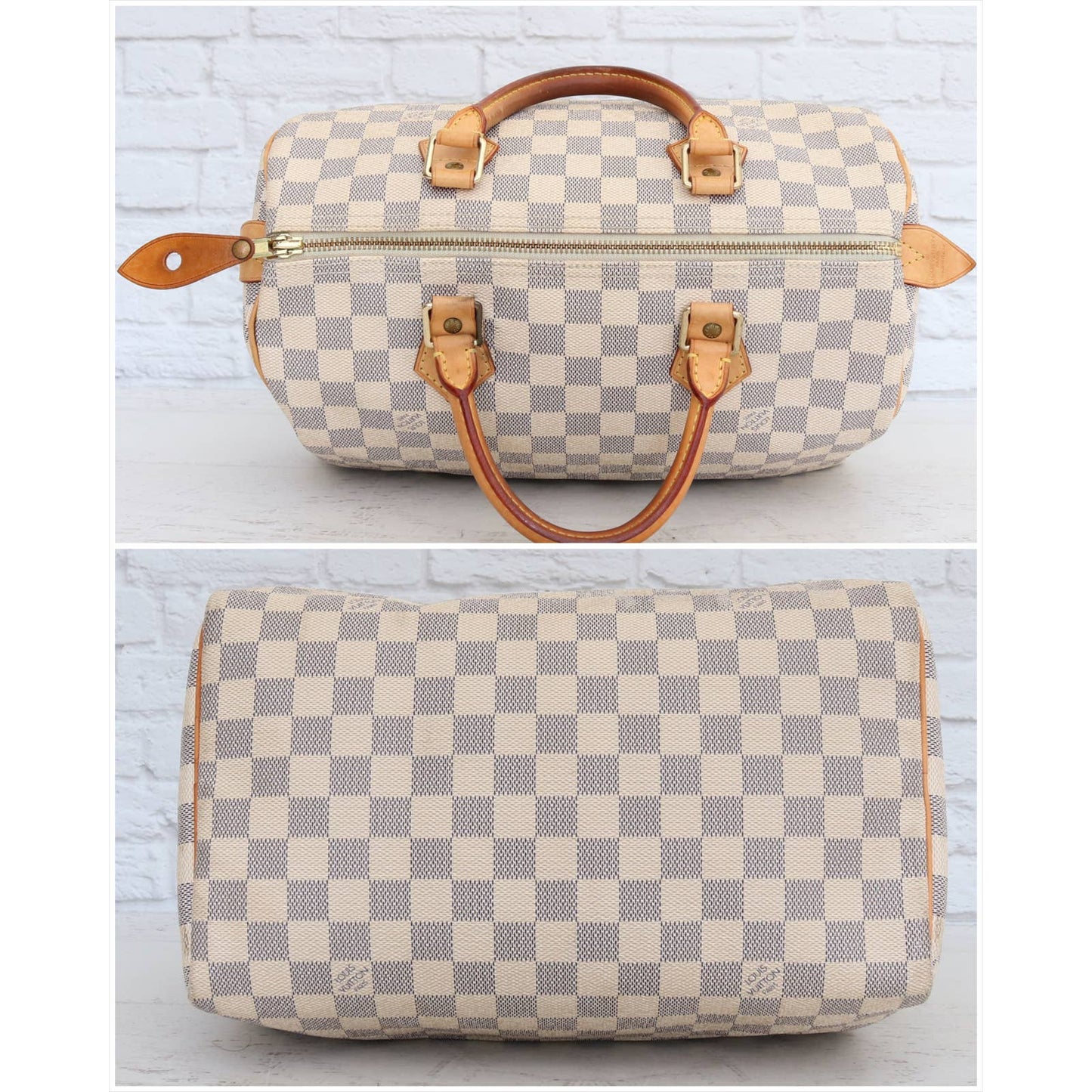 Louis Vuitton Speedy 30 Damier Azur Satchel