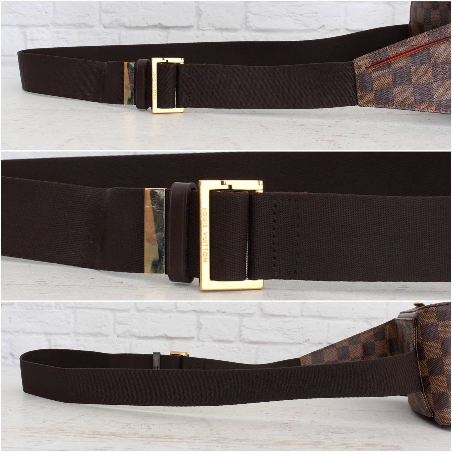 Louis Vuitton Geronimos Damier Ebene Sling Bumbag Waist Crossbody Zip