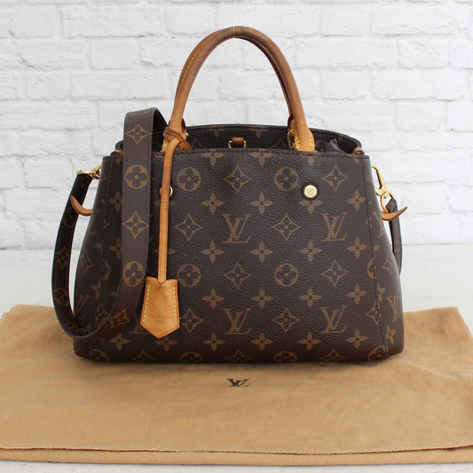 Louis Vuitton Montaigne BB Crossbody Satchel Monogram