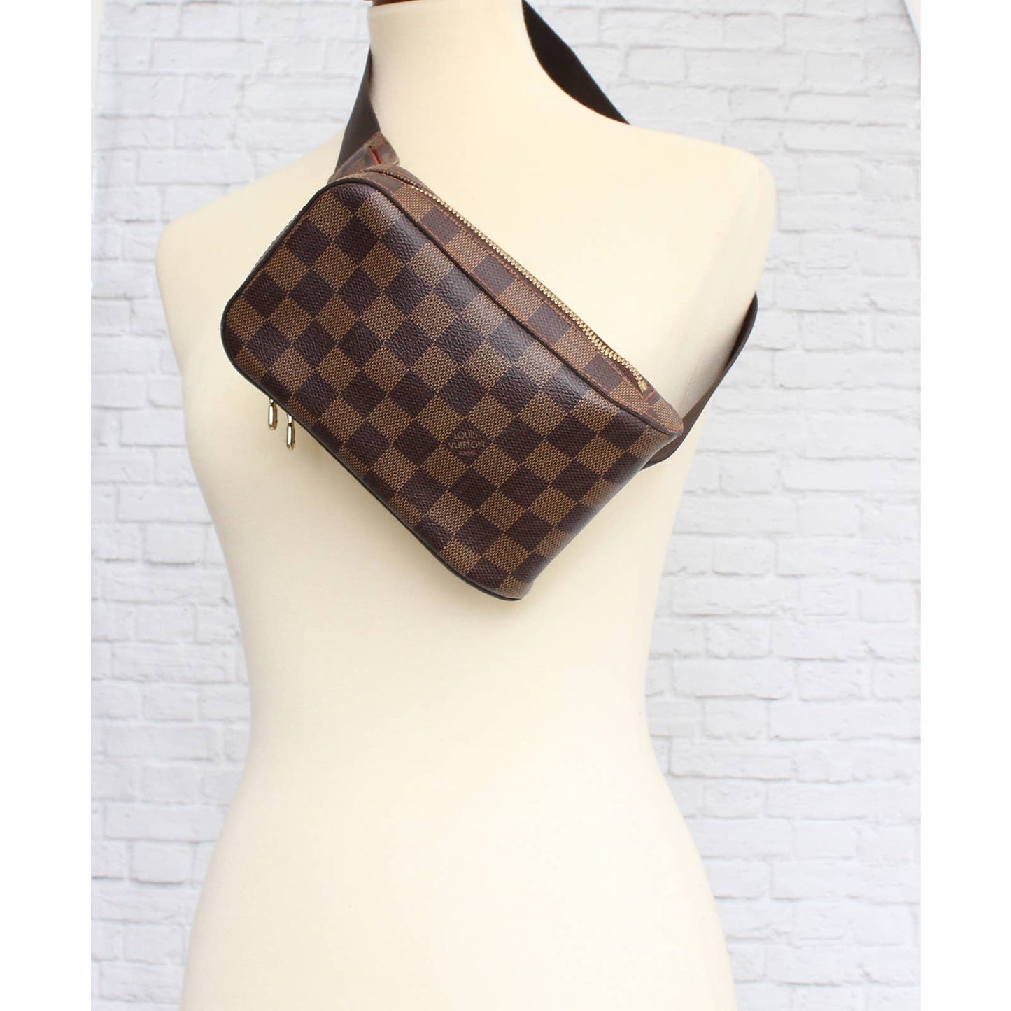 Louis Vuitton Geronimos Damier Ebene Sling Bumbag Waist Crossbody Zip