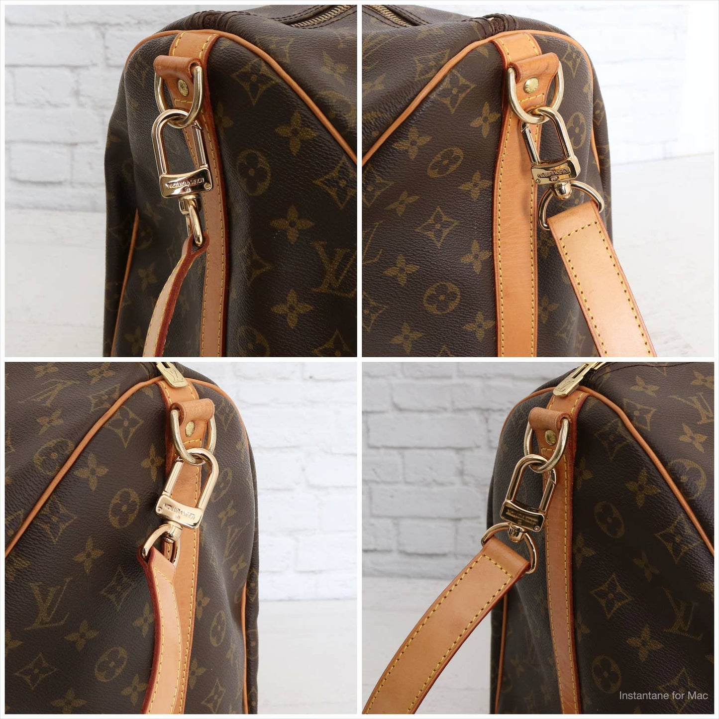 Louis Vuitton Keepall Bandoulière 55 Monogram Duffle Bag With Strap