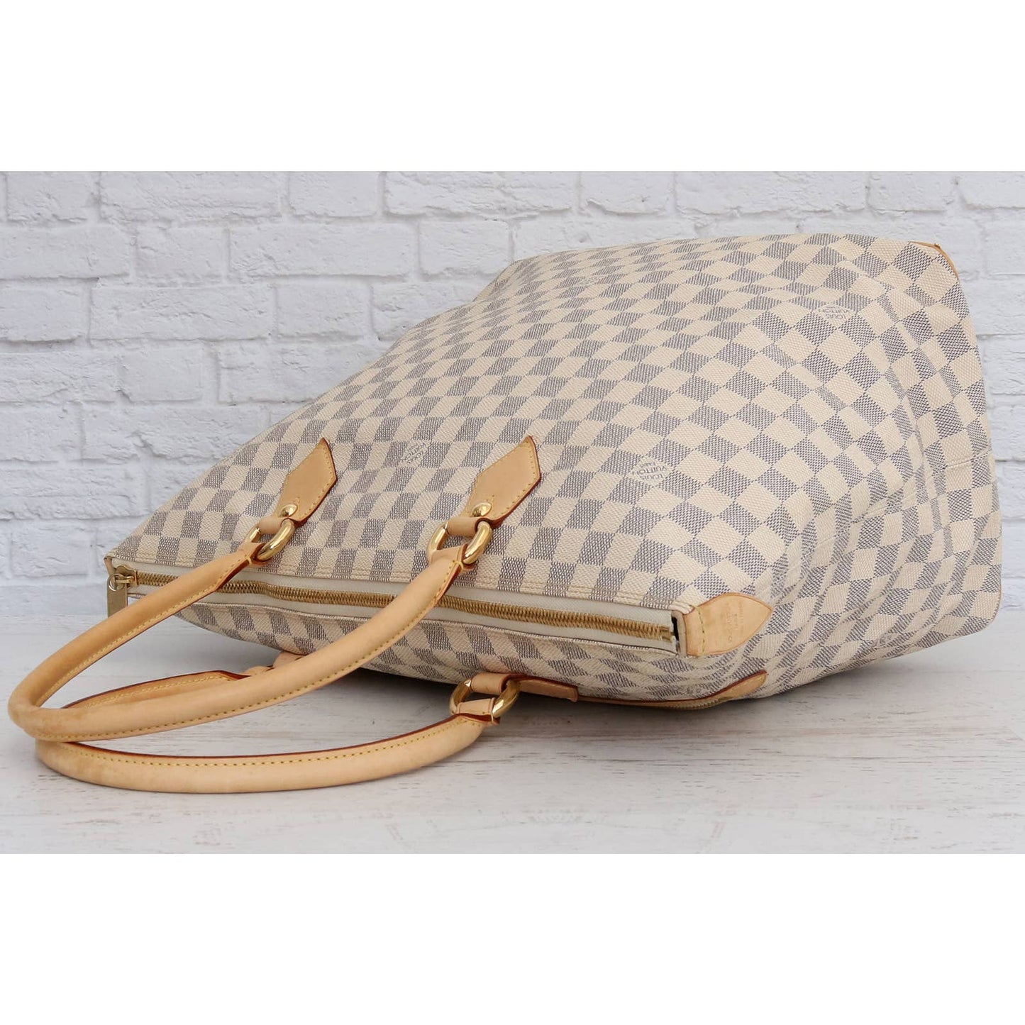 Louis Vuitton Saleya GM Damier Azur Tote & Shoulder Bag