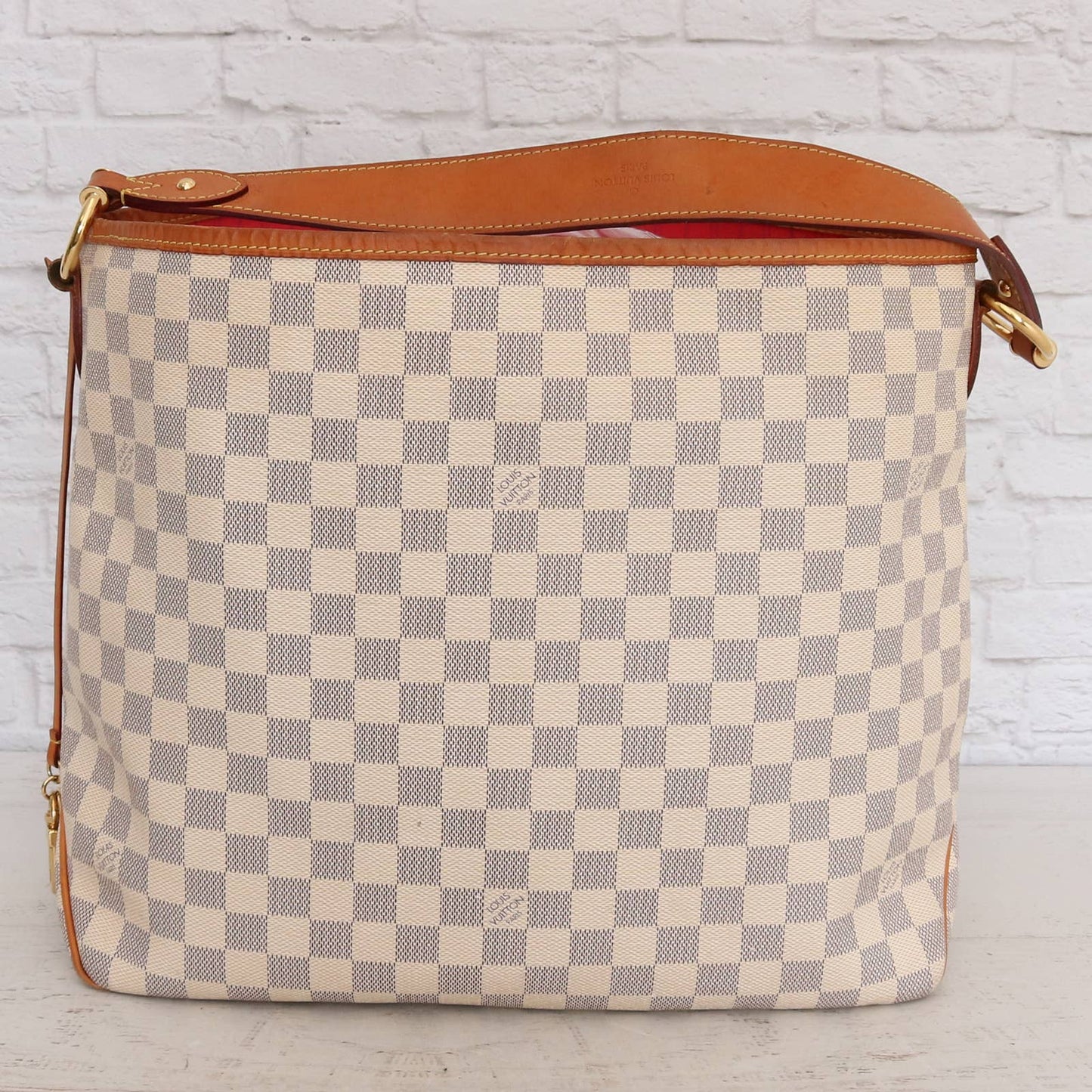 Louis Vuitton Delightful MM Damier Azur Tote with Box