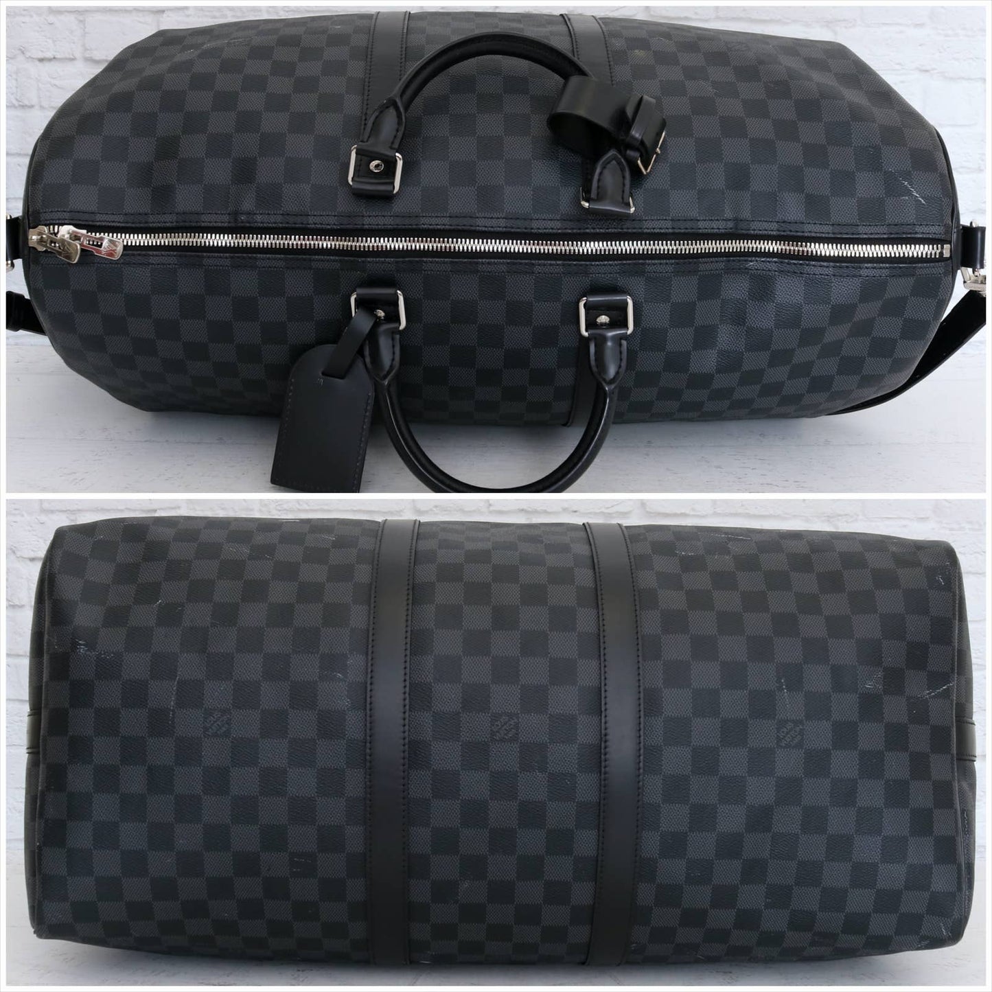 Louis Vuitton Keepall Bandouliere 55 Damier Graphite Duffle in Box