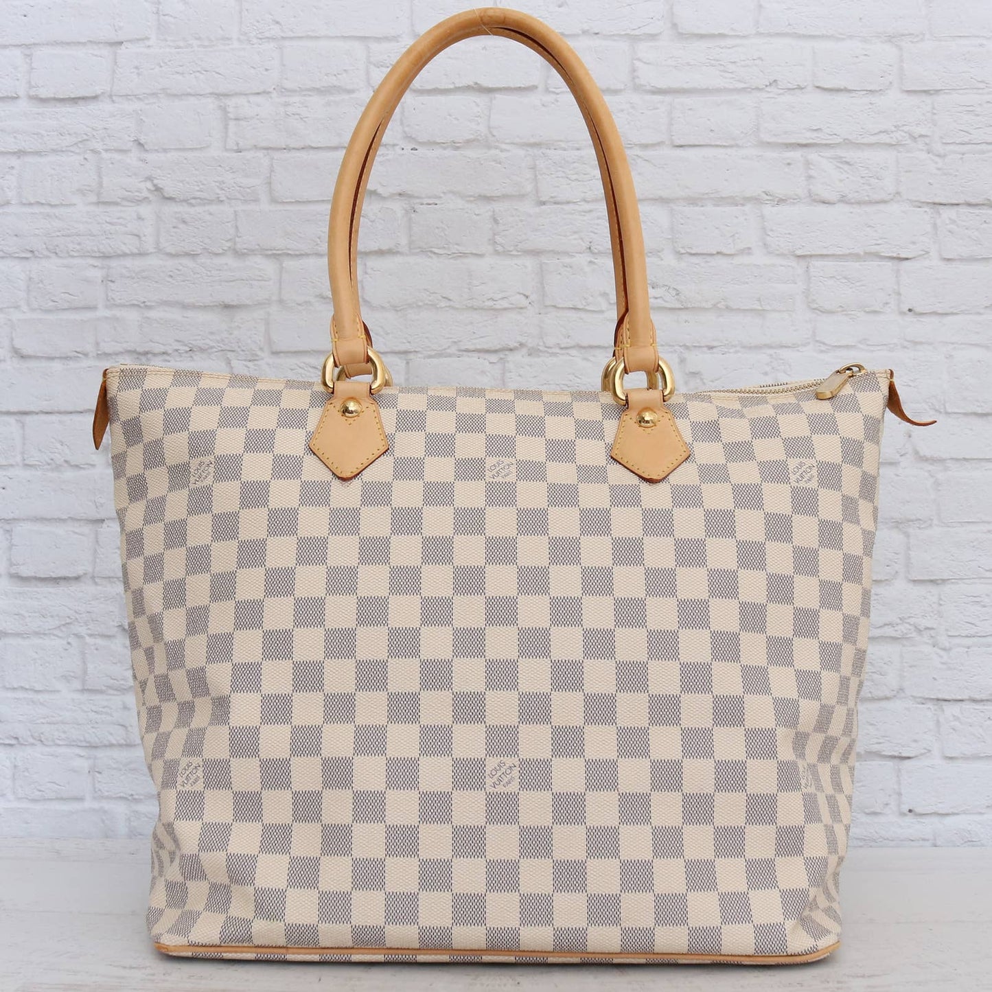 Louis Vuitton Saleya GM Damier Azur Tote & Shoulder Bag