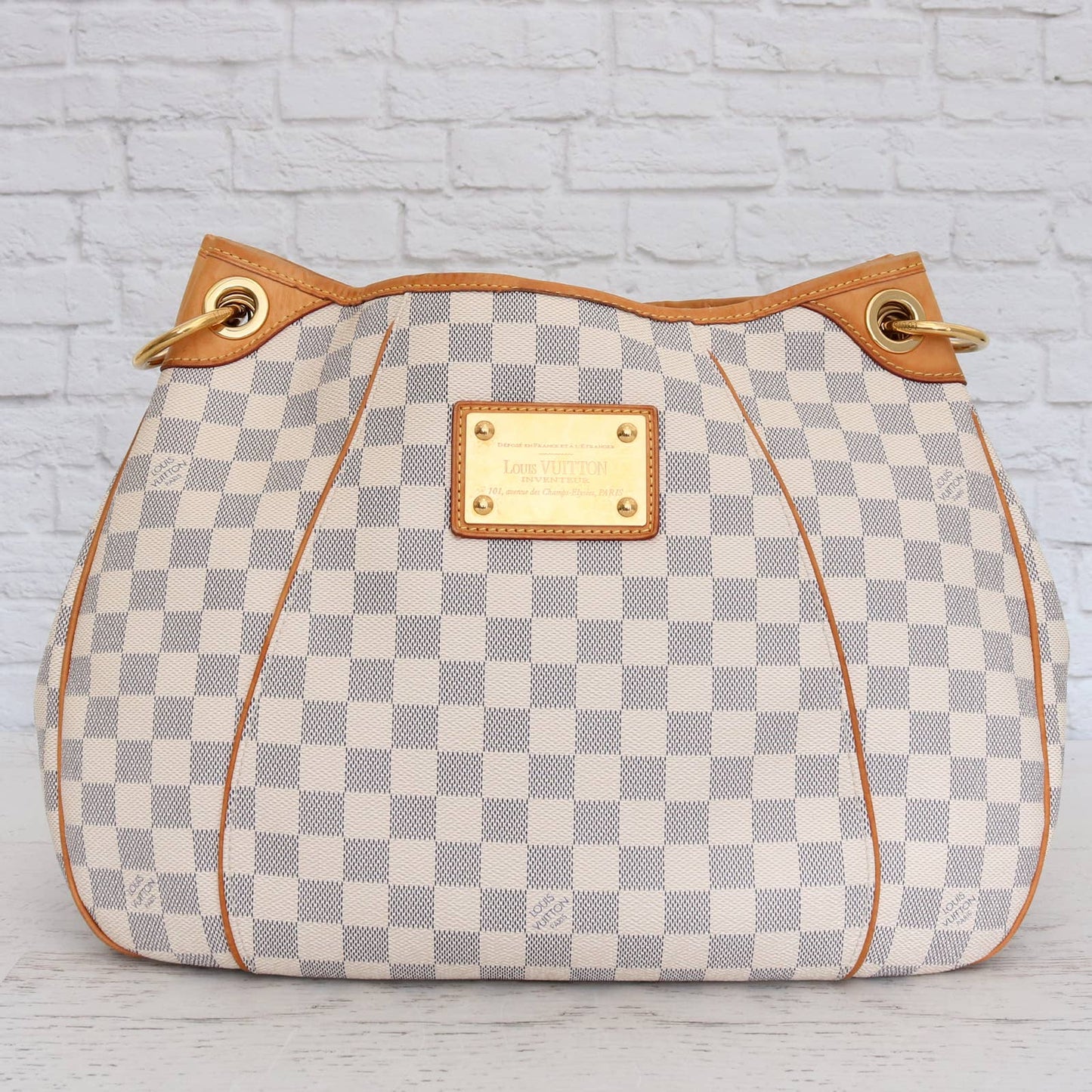 Louis Vuitton Galliera PM Damier Azur Shoulder Bag