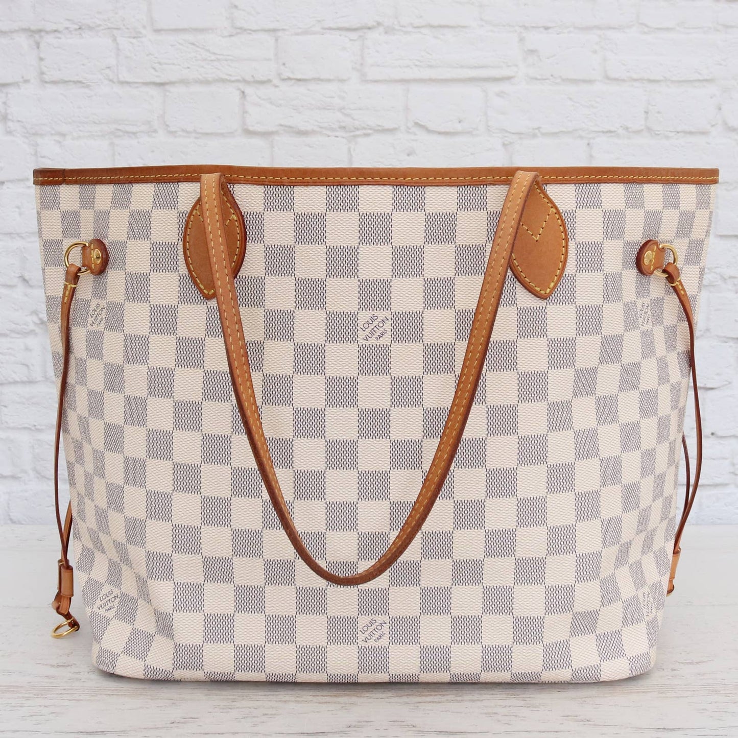 Louis Vuitton Neverfull MM Damier Azur Tote