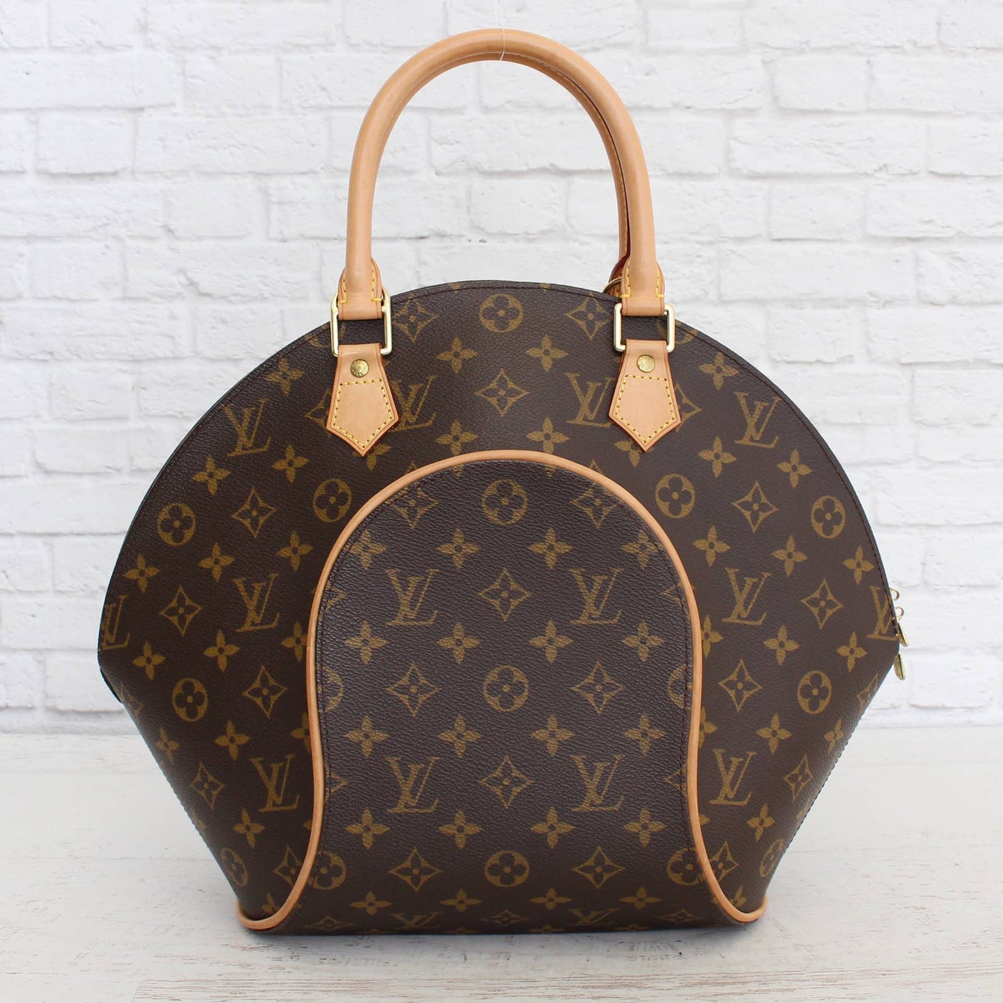 Louis Vuitton Ellipse MM Monogram Satchel Large