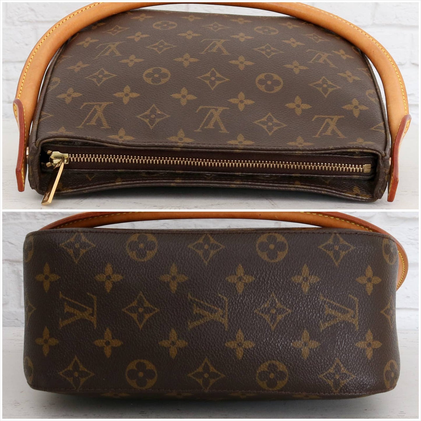 Louis Vuitton Looping MM Monogram Shoulder Bag Purse