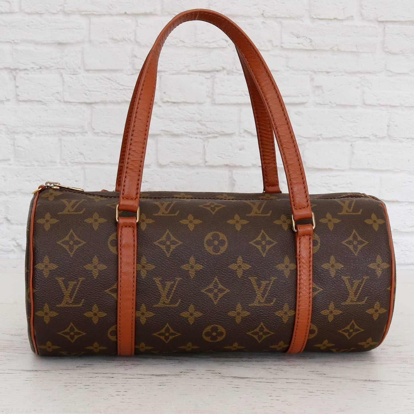 Louis Vuitton Papillon 30 Monogram with Pouch Satchel