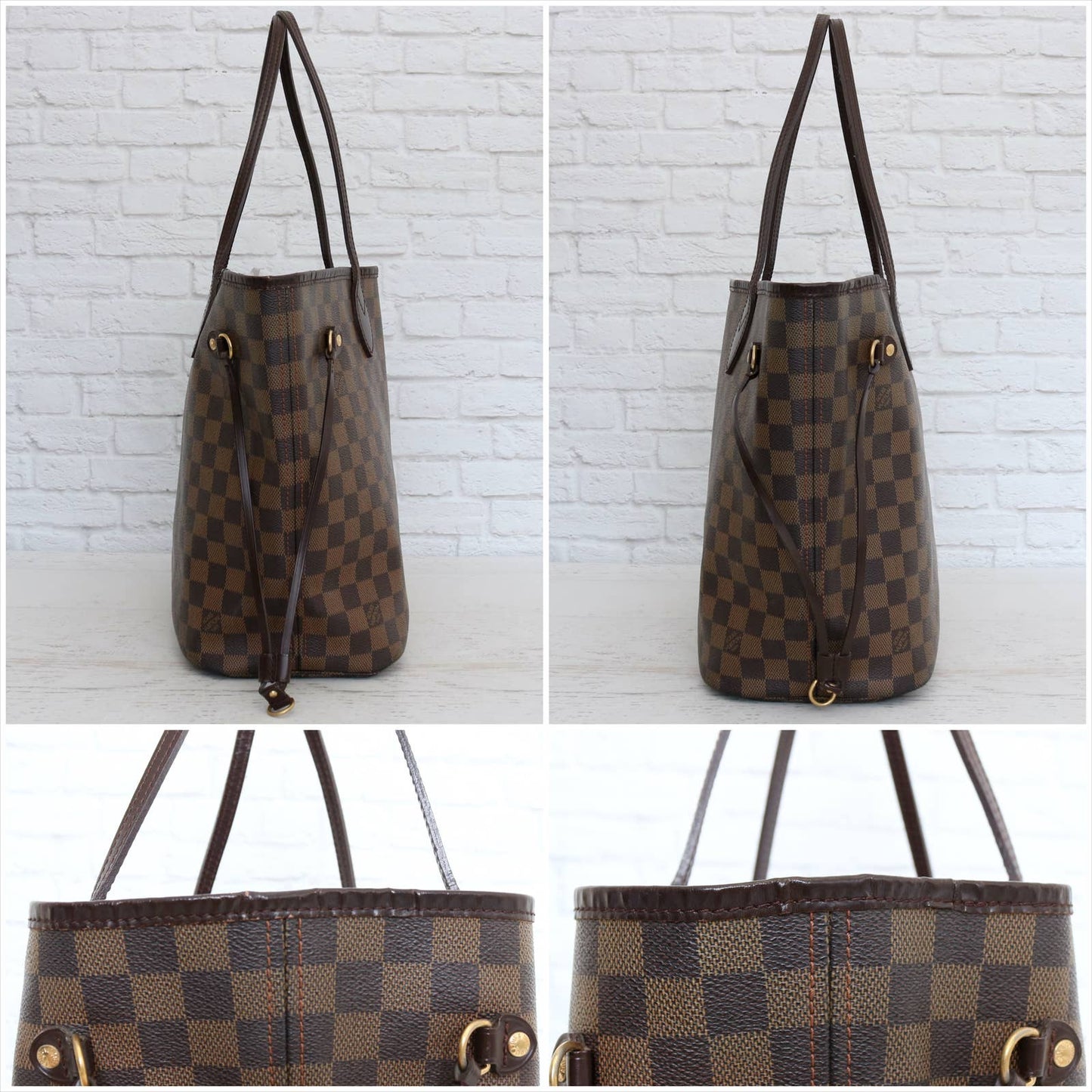 Louis Vuitton Neverfull MM Damier Ebene Tote