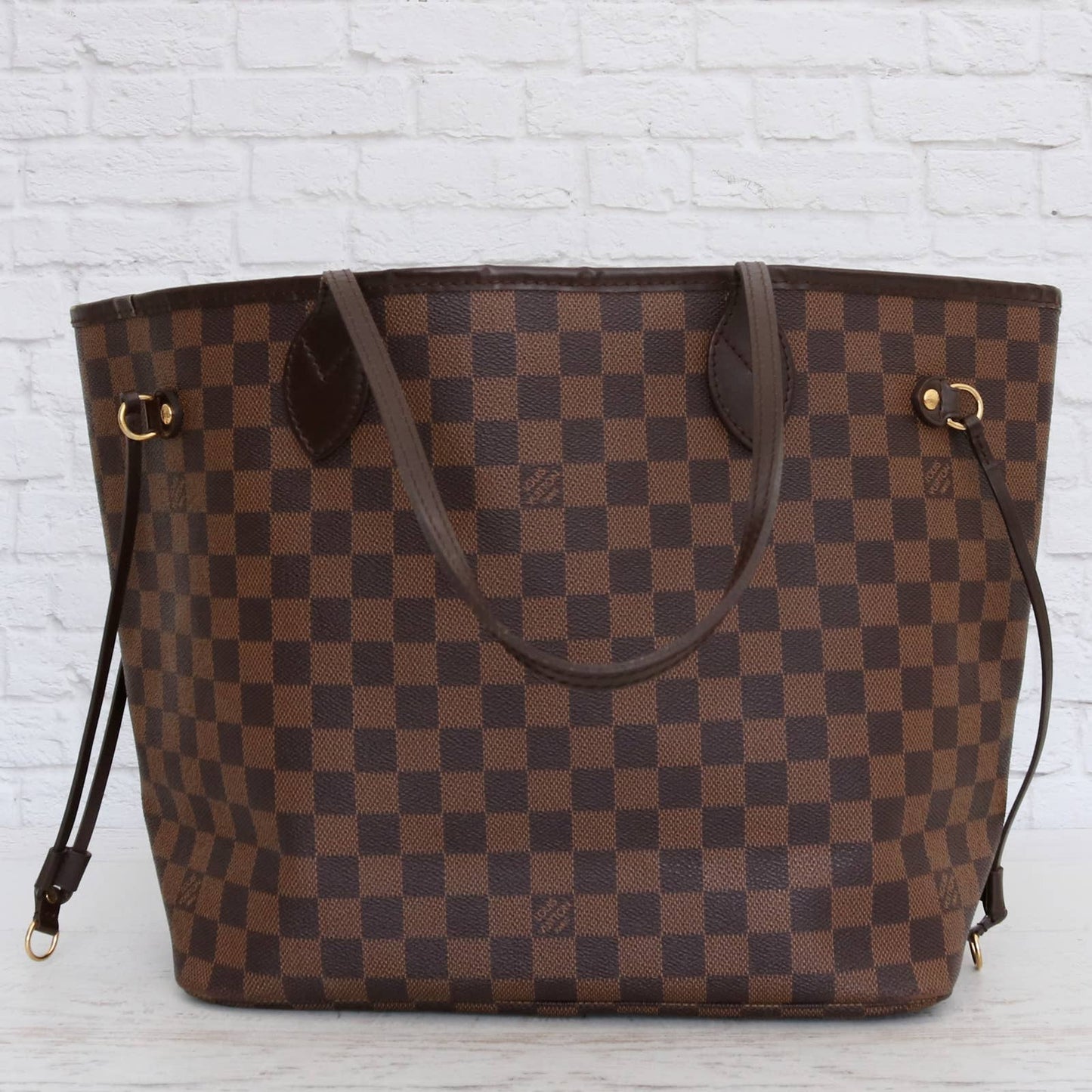 Louis Vuitton Neverfull MM Damier Ebene Tote