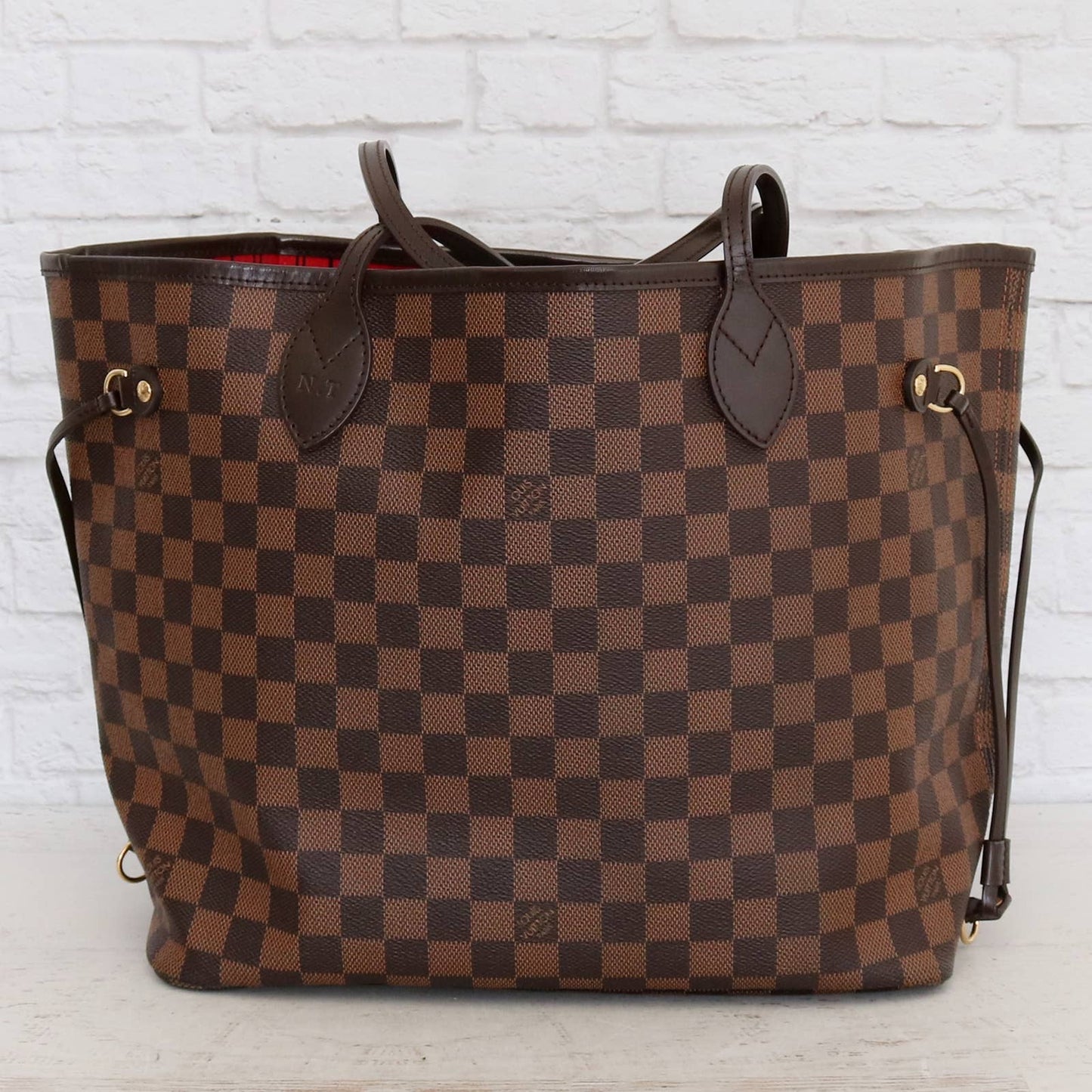 Louis Vuitton Neverfull MM Damier Ebene Tote