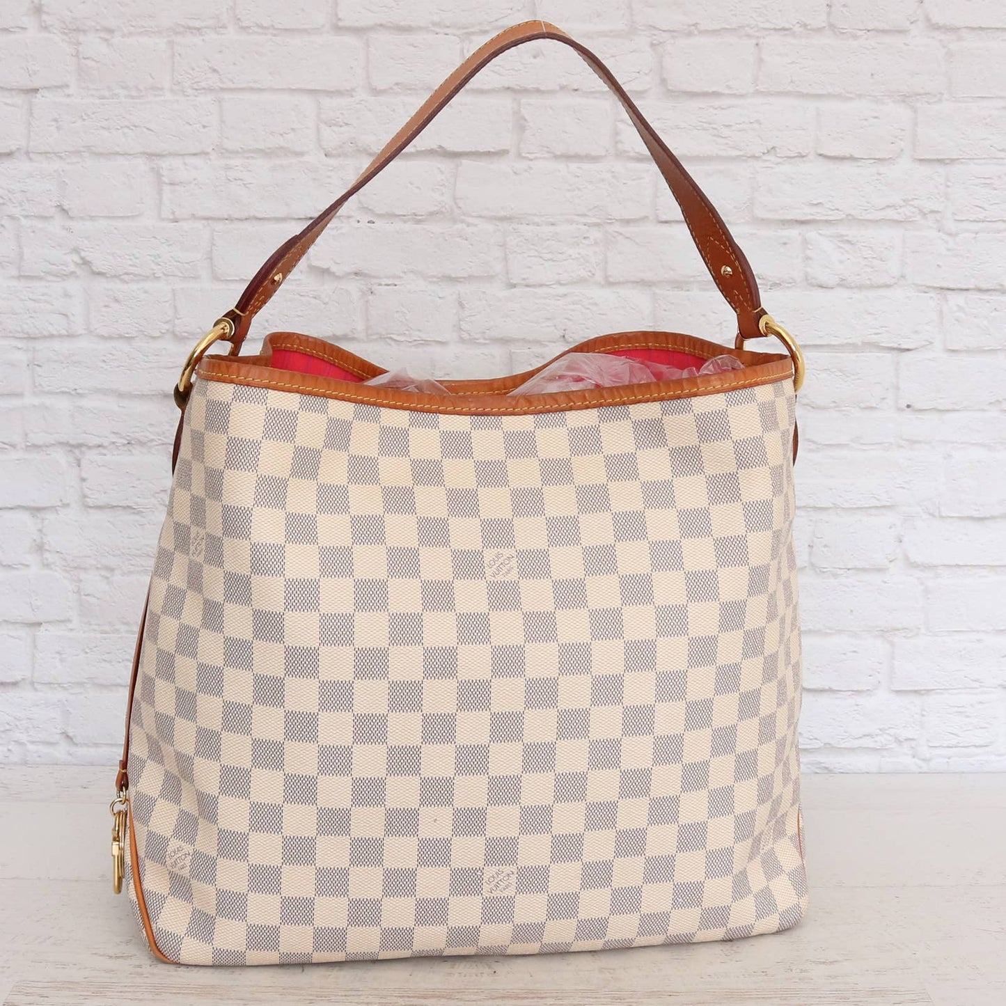 Louis Vuitton Delightful MM Damier Azur Tote with Box