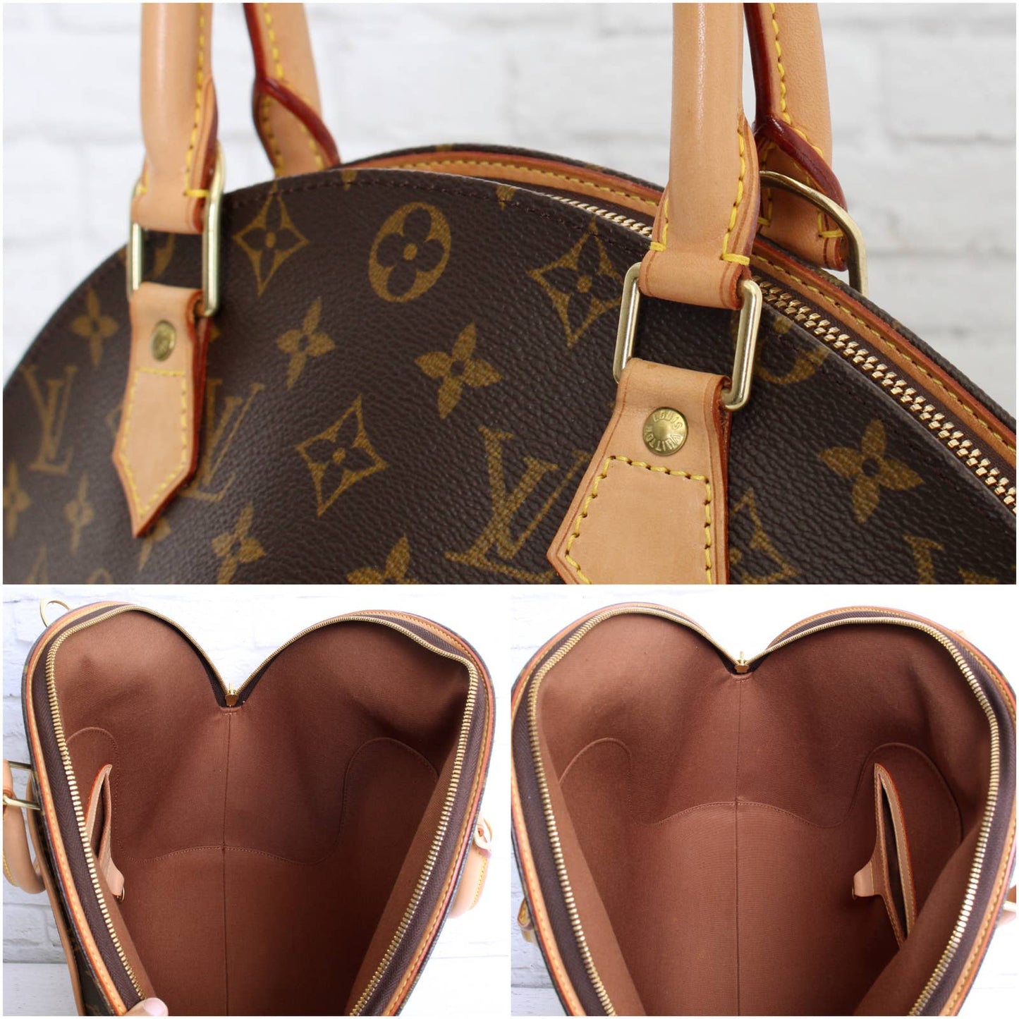 Louis Vuitton Ellipse MM Monogram Satchel Large