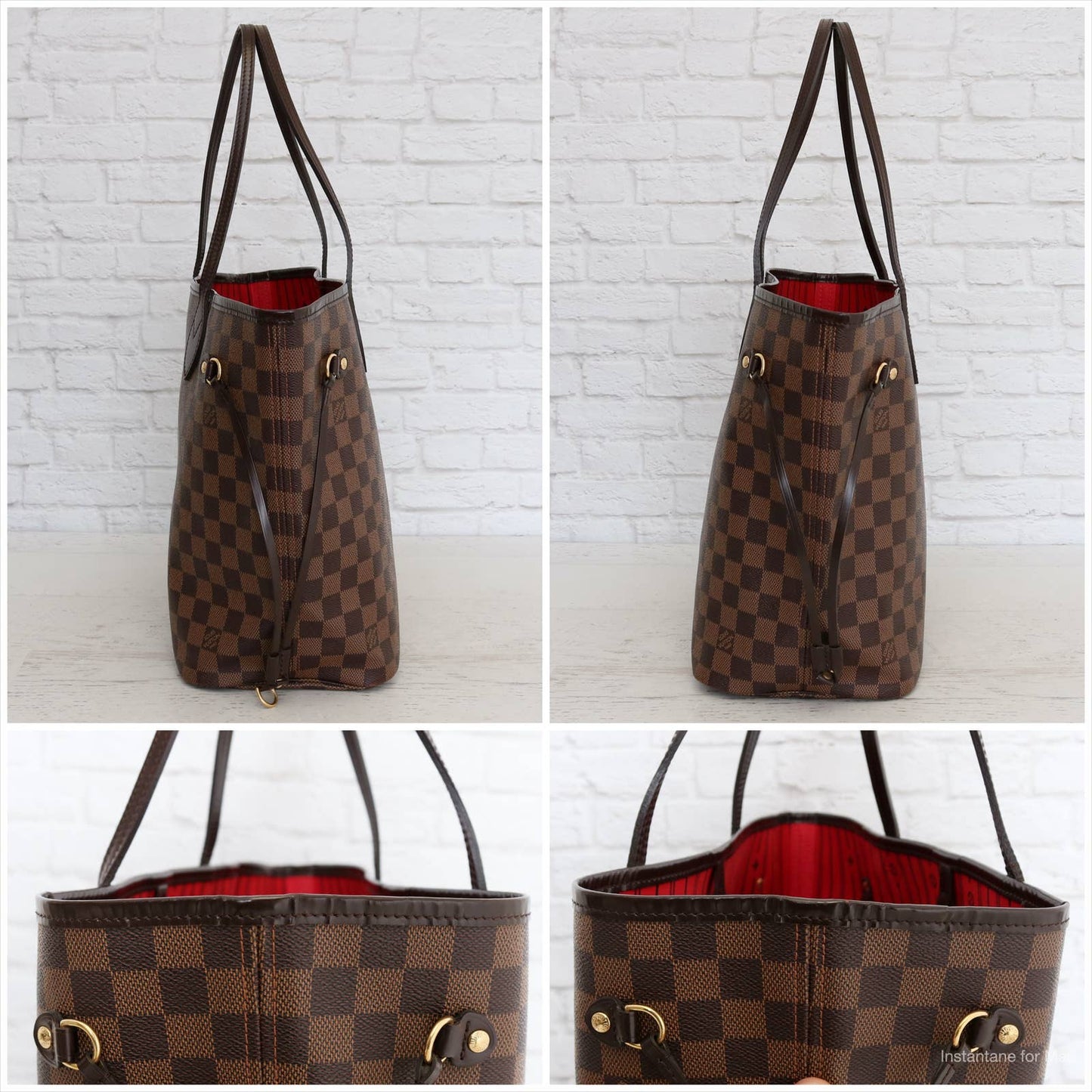 Louis Vuitton Neverfull MM Damier Ebene Tote