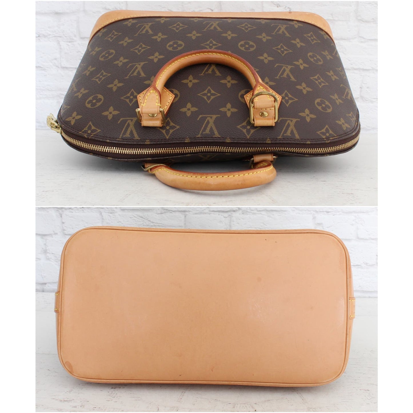 Louis Vuitton Alma MM Monogram Satchel