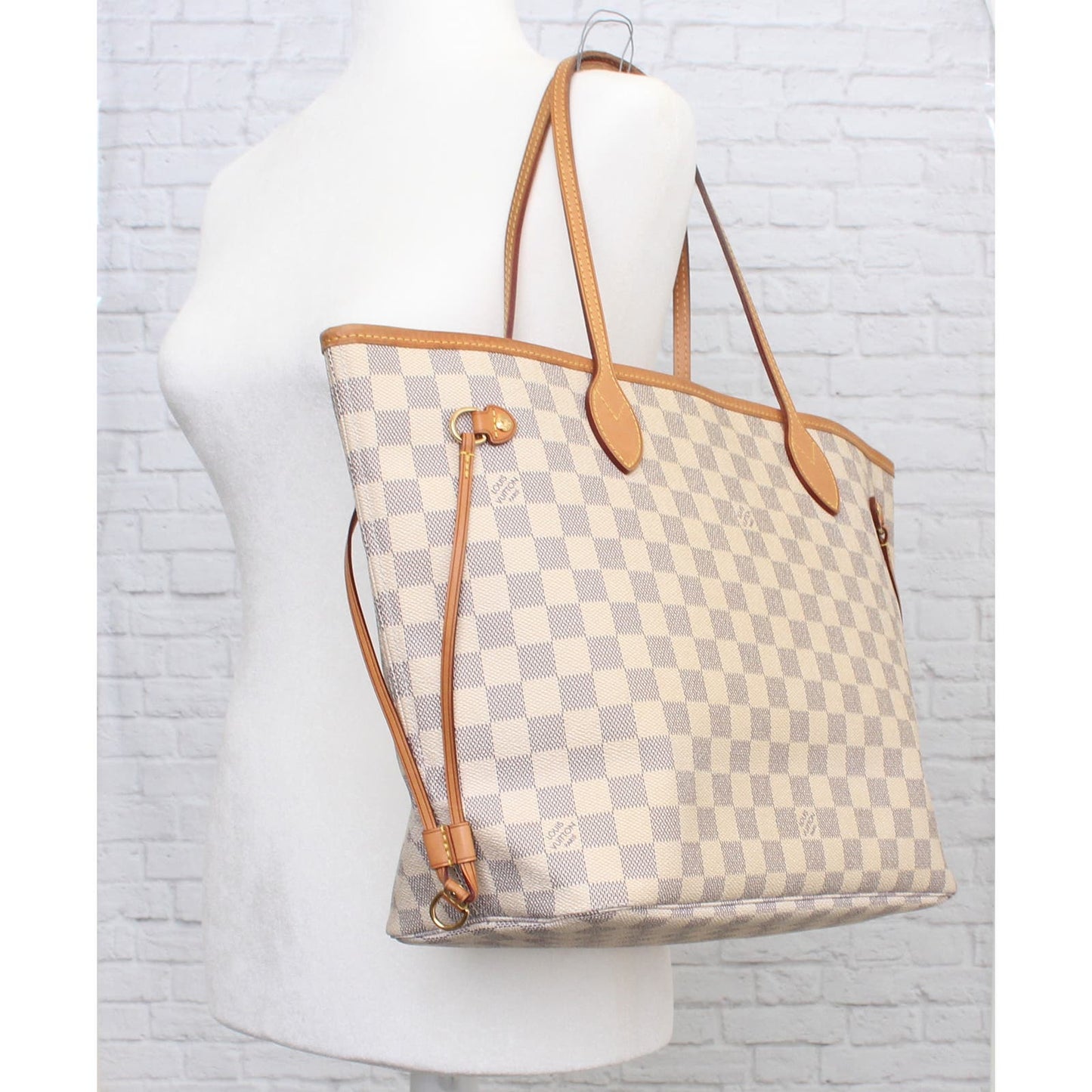 Louis Vuitton Neverfull MM Damier Azur Tote