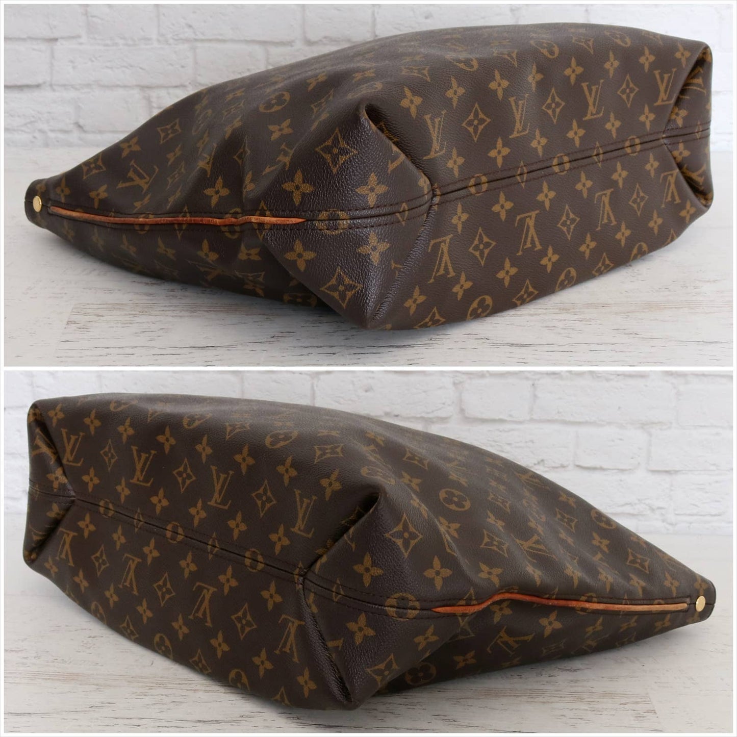 Louis Vuitton Sully MM Monogram Hobo Shoulder Bag  & Dust Bag