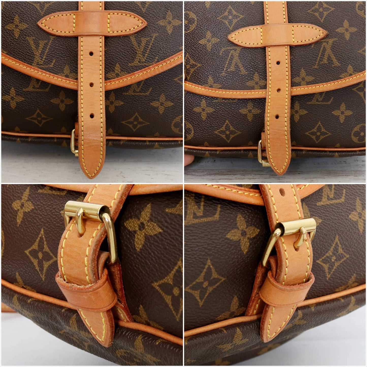 Louis Vuitton Saumur 30 Monogram Crossbody Canvas Handbag Messenger LV