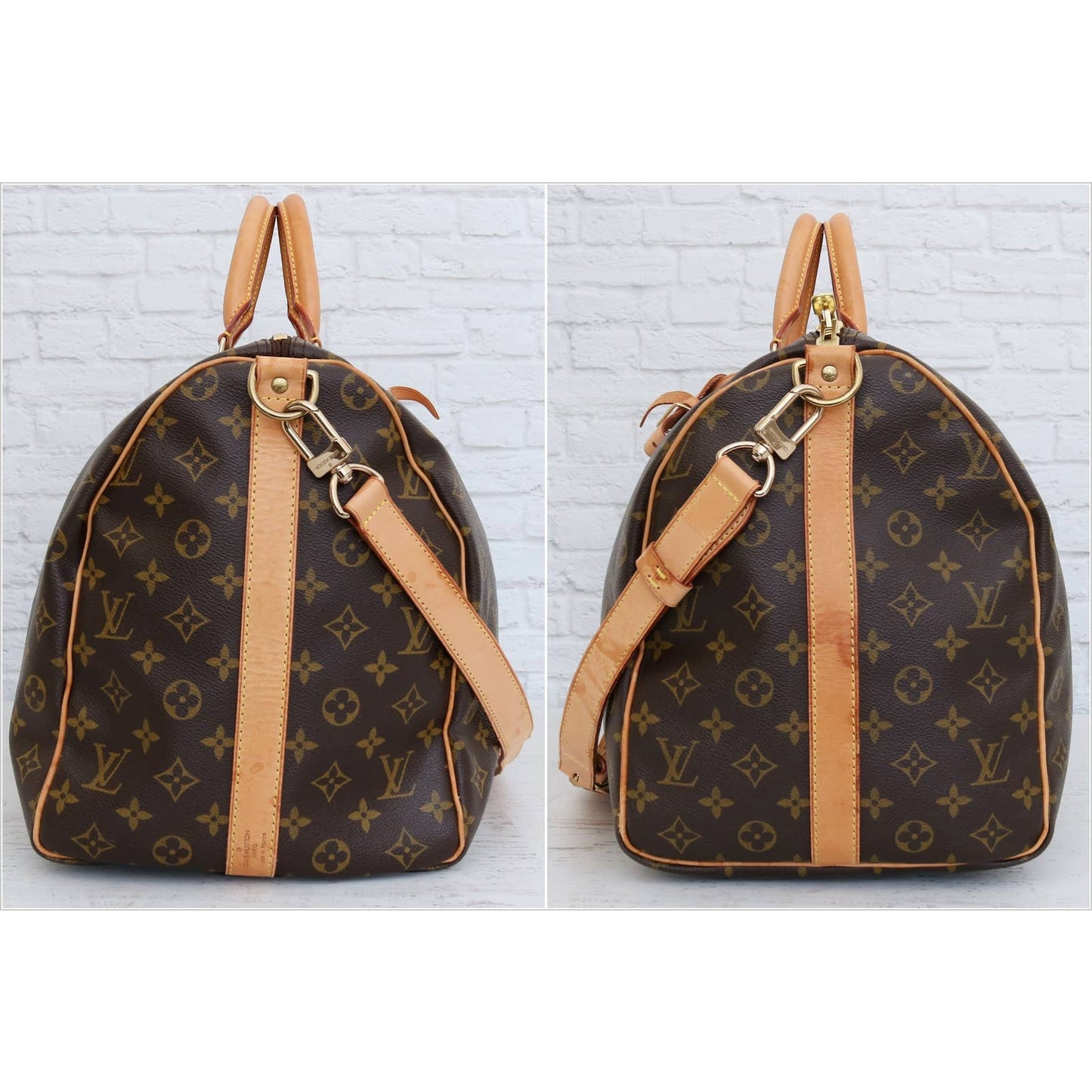 Louis Vuitton Keepall Bandouliere 50 Monogram Satchel & Shoulder Bag