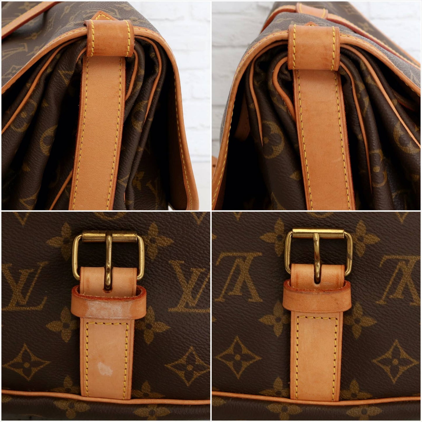 Louis Vuitton Saumur 35 Monogram Crossbody EXCELLENT Messenger Purse