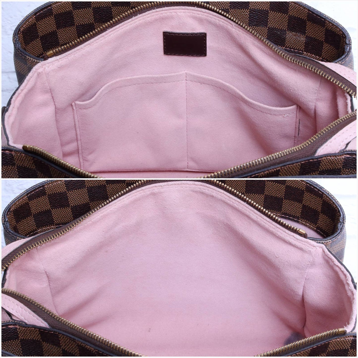 Louis Vuitton Normandy Magnolia Damier Ebene Satchel Shoulder Bag Zip