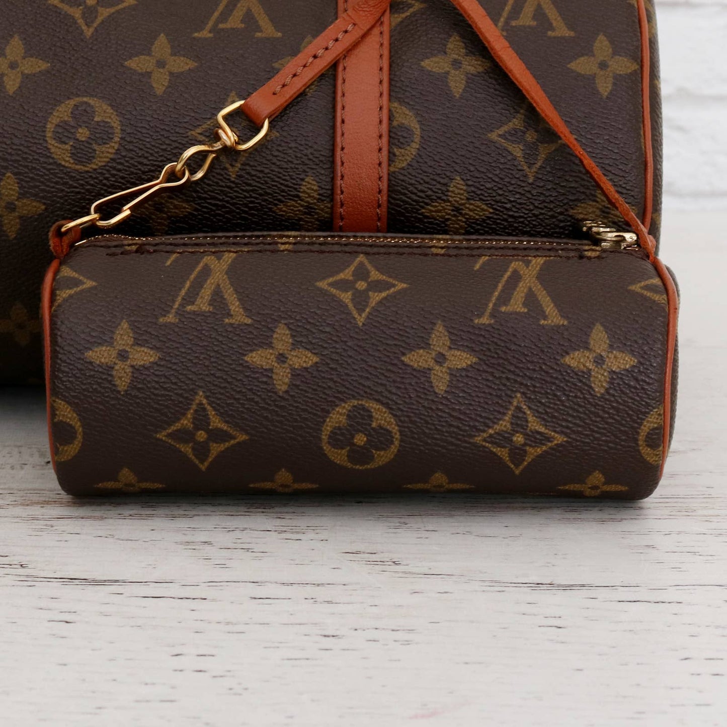 Louis Vuitton Papillon 30 Monogram with Pouch Satchel