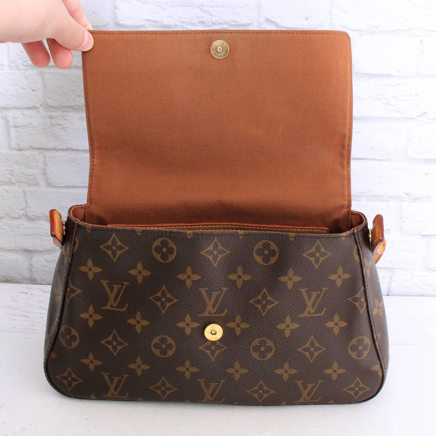 Louis Vuitton Mini Looping Shoulder Bag Monogram Purse Tote Leather LV