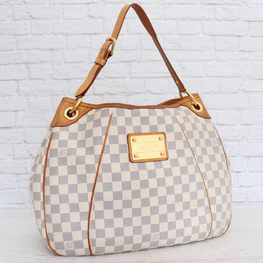 Louis Vuitton Galliera PM Damier Azur Hobo Shoulder Bag