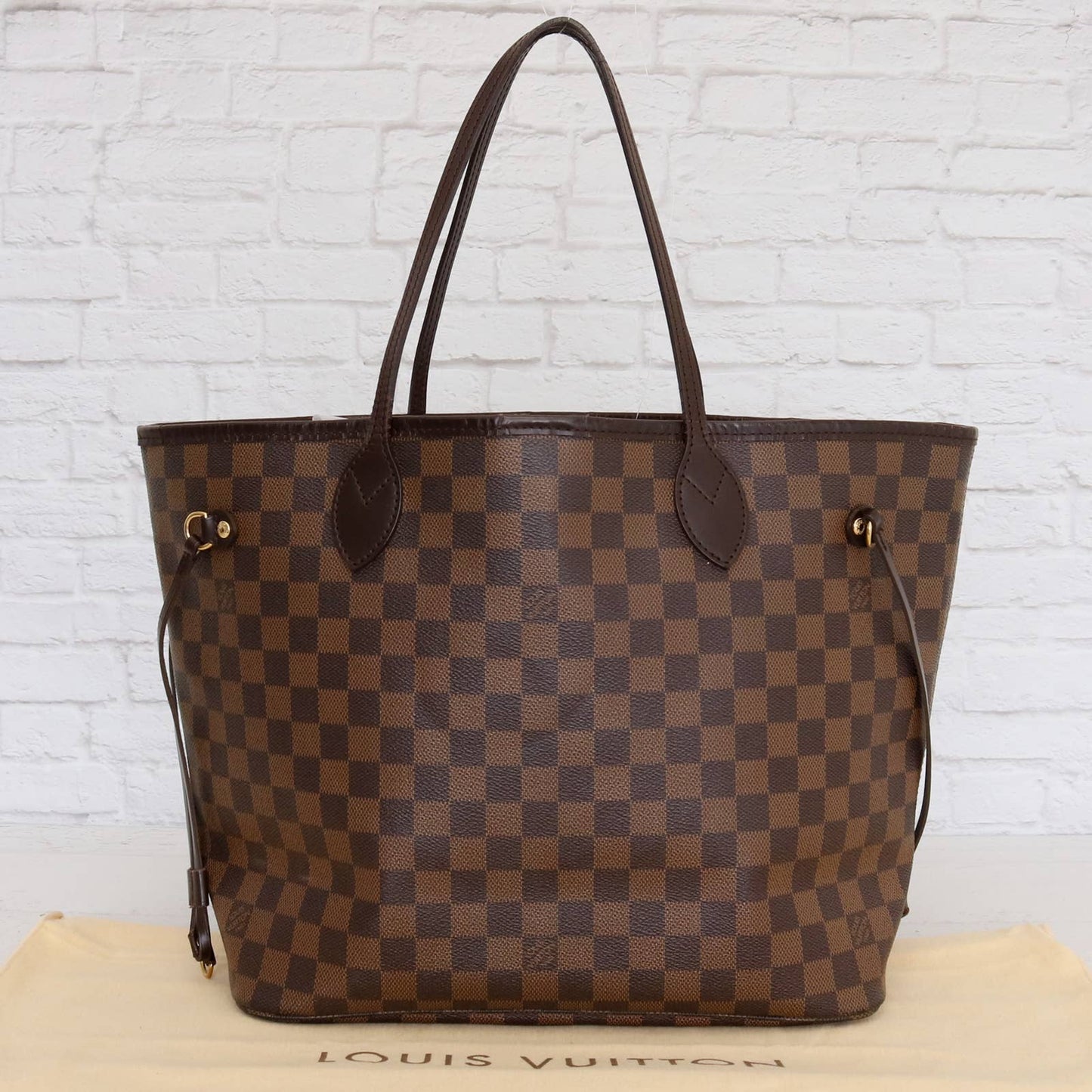 Louis Vuitton Neverfull MM Damier Ebene Tote