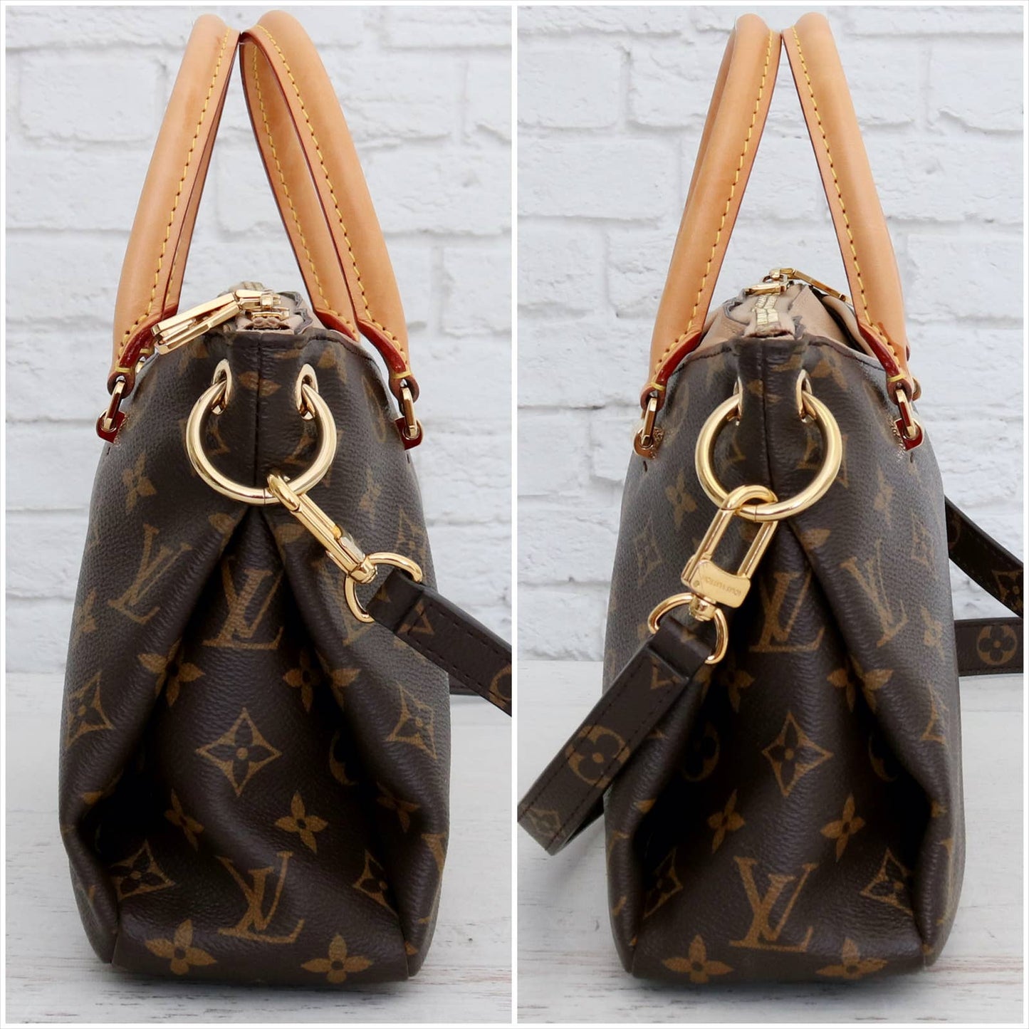 Louis Vuitton Pallas BB Monogram Dune Satchel Crossbody