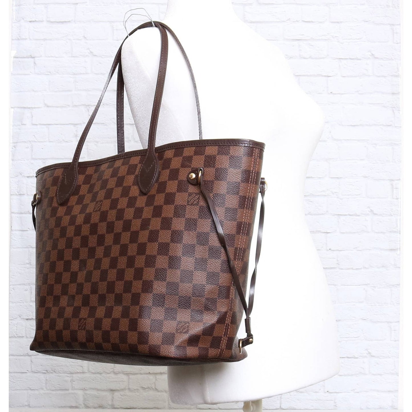 Louis Vuitton Neverfull MM with Pouch Damier Ebene Tote