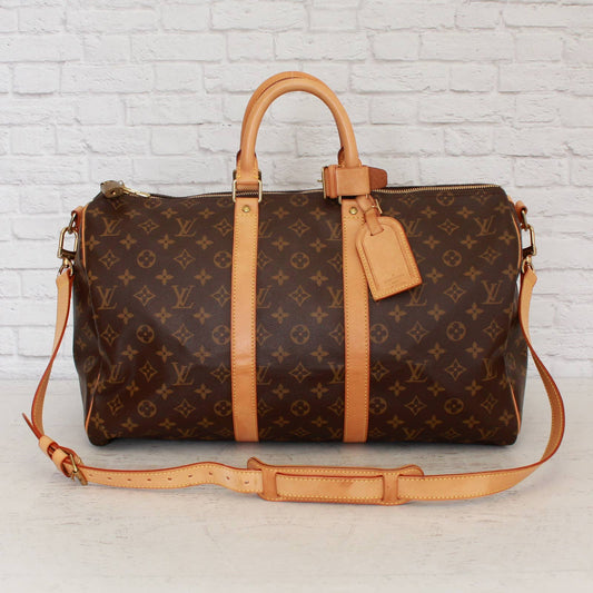 Louis Vuitton Keepall Bandouliere 45 Monogram Duffle Bag