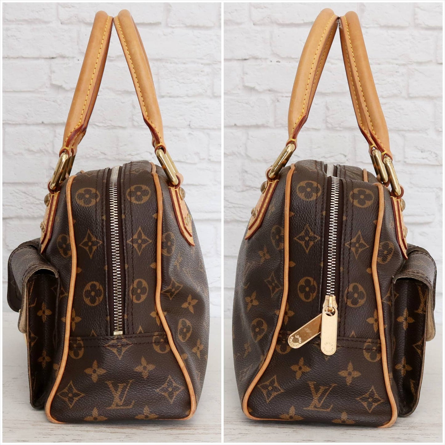 Louis Vuitton Manhattan PM Satchel Monogram Tote