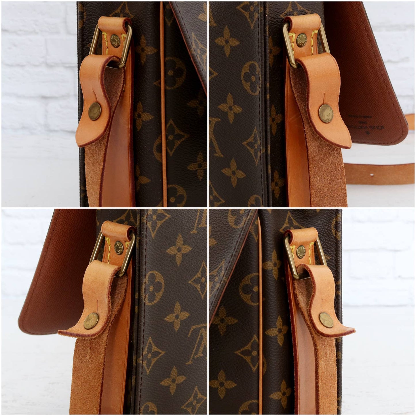 Louis Vuitton Cartouchiere GM Monogram Crossbody Shoulder Bag