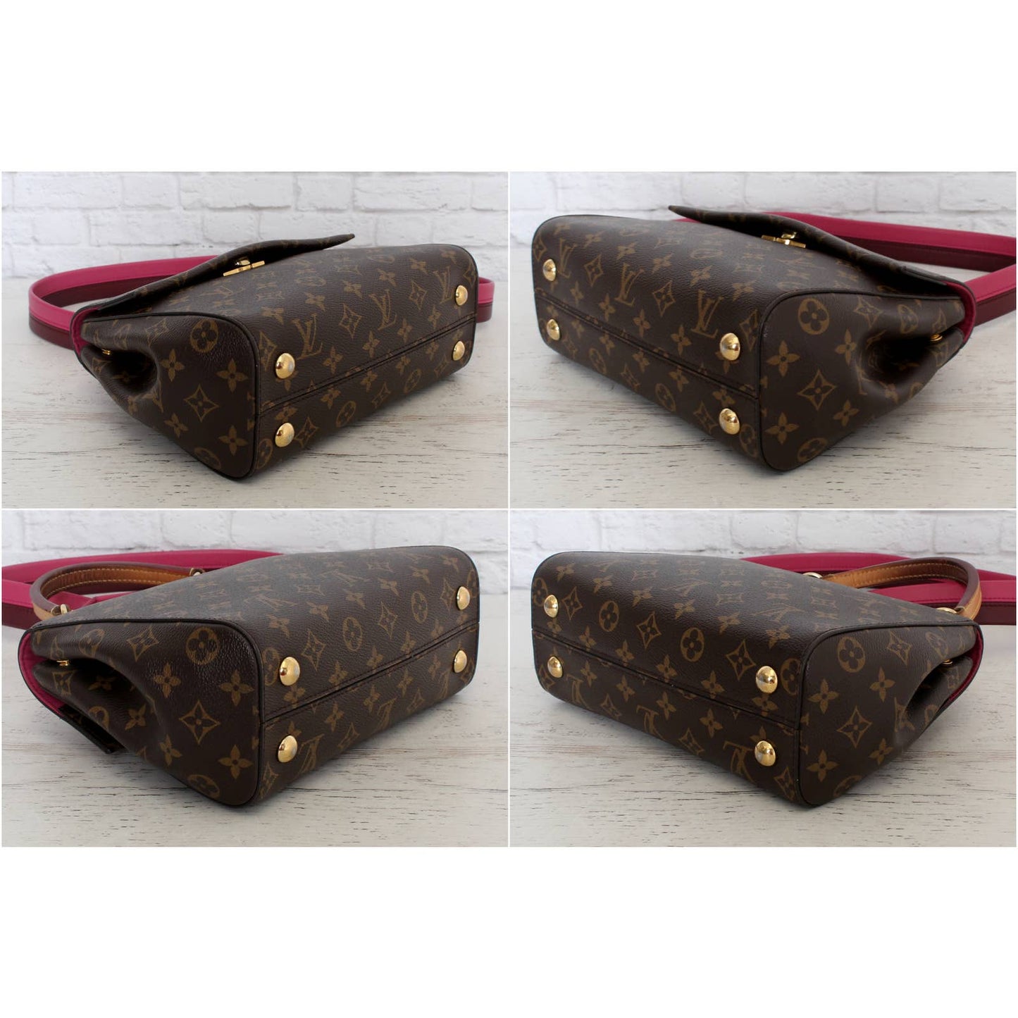 Louis Vuitton Cluny BB Monogram Crossbody Fuchsia