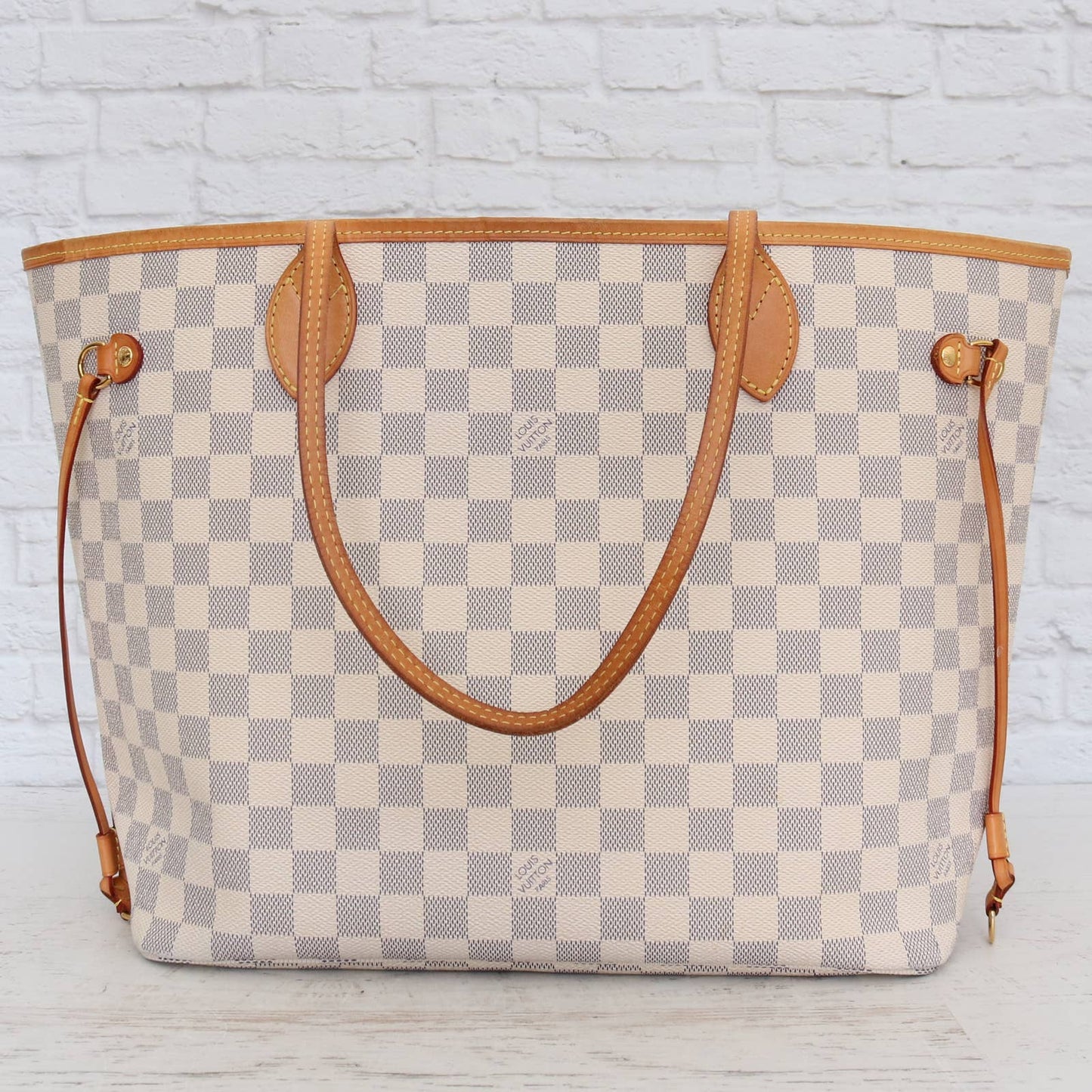 Louis Vuitton Neverfull MM Damier Azur Tote