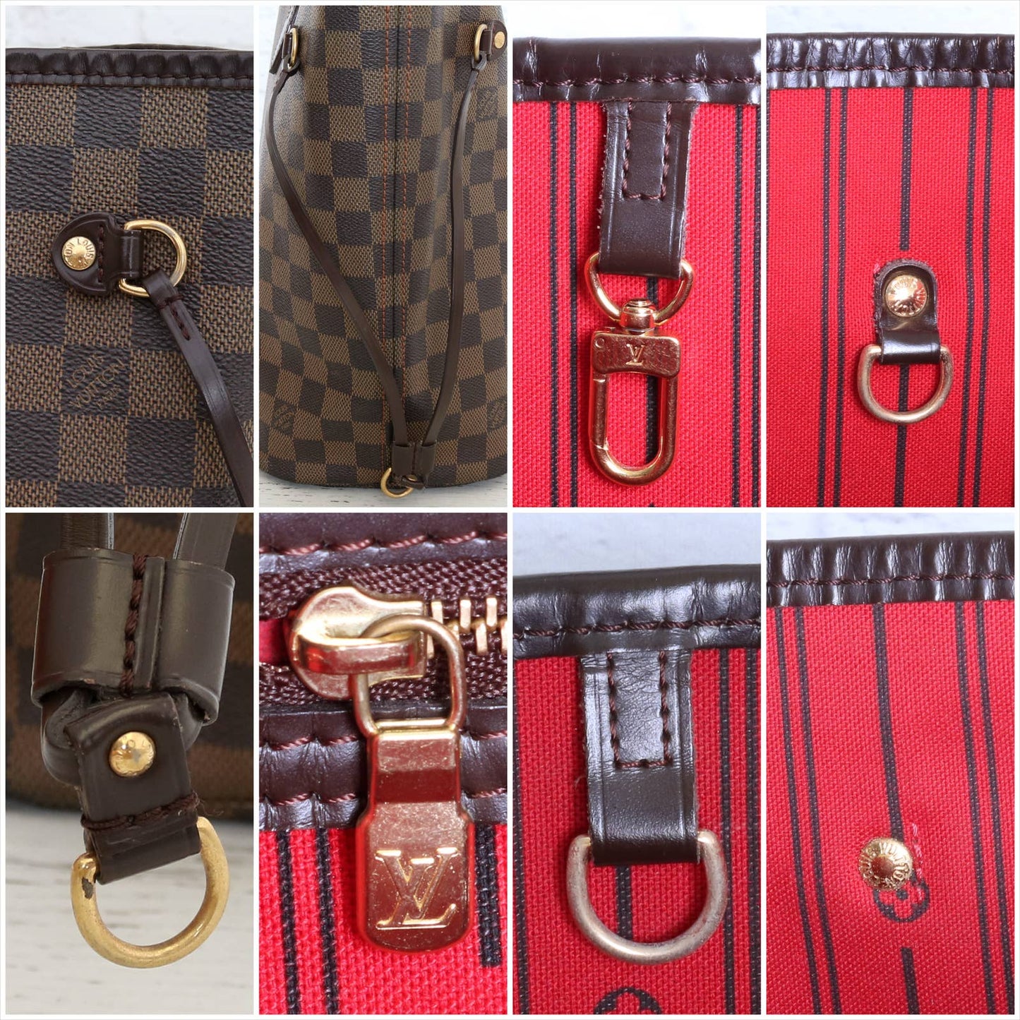 Louis Vuitton Neverfull MM Damier Ebene Tote