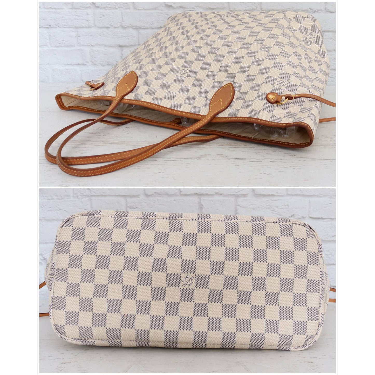 Louis Vuitton Neverfull MM Damier Azur Tote