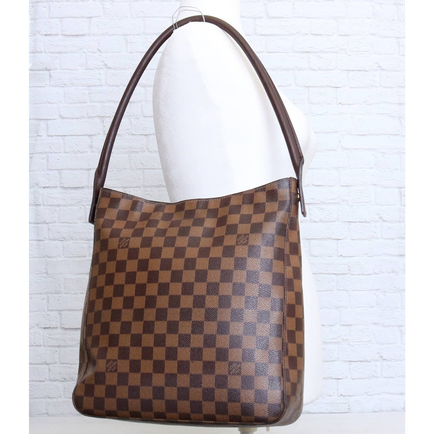 Louis Vuitton Looping GM Damier Ebene Tote Shoulder Bag